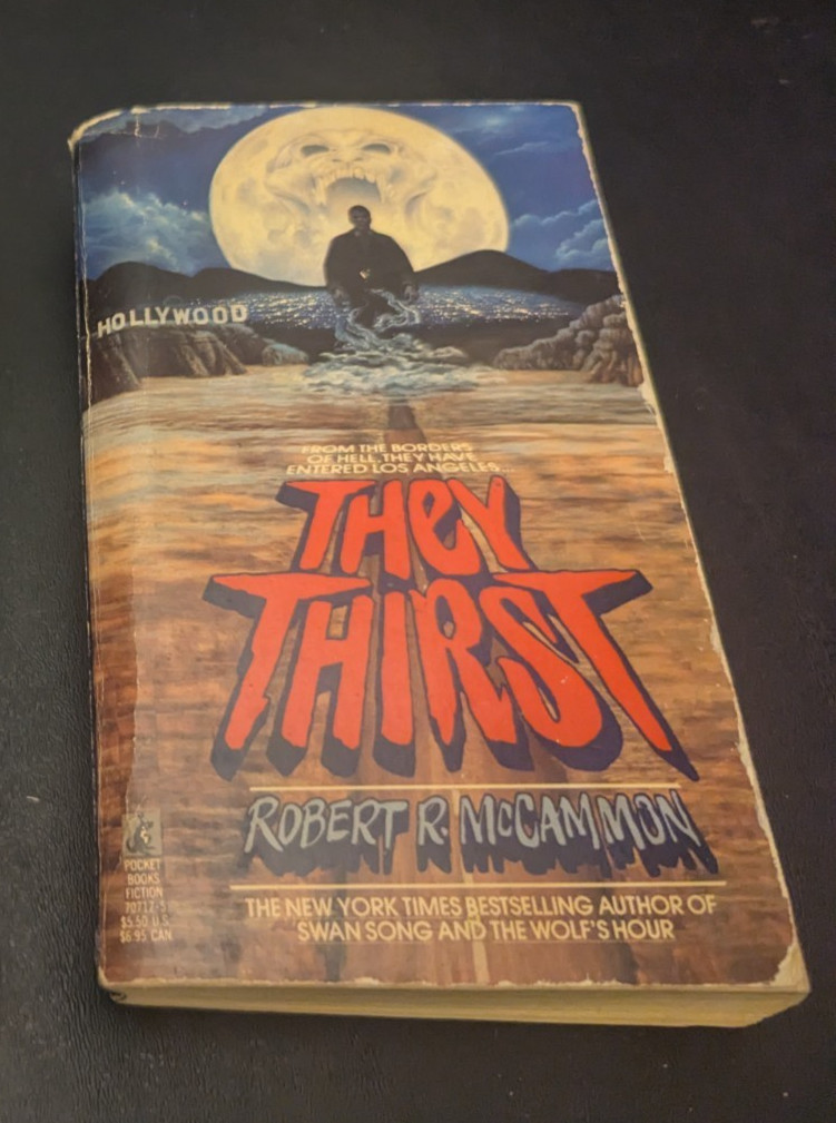 Vintage Robert R McCammon THEY THIRST 1980s Horror Pocket Books Paperback 1ST ED