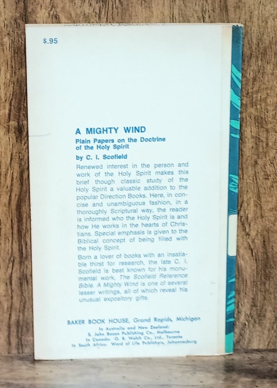 A Mighty Wind – C.I. Scofield Doctrine of the Holy Spirit Vintage Christian Theo