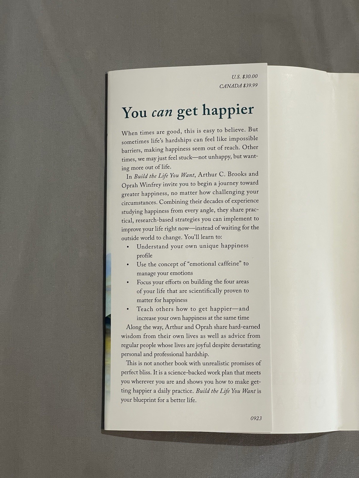 Build the Life You Want By Arthur C Brooks and Oprah Winfrey Hardcover