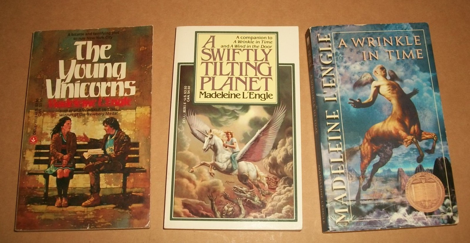 Madeleine L’Engle Trilogy 1&3 Murry Kairos Austin 3 Laurel-Leaf lot of 3 PBVG