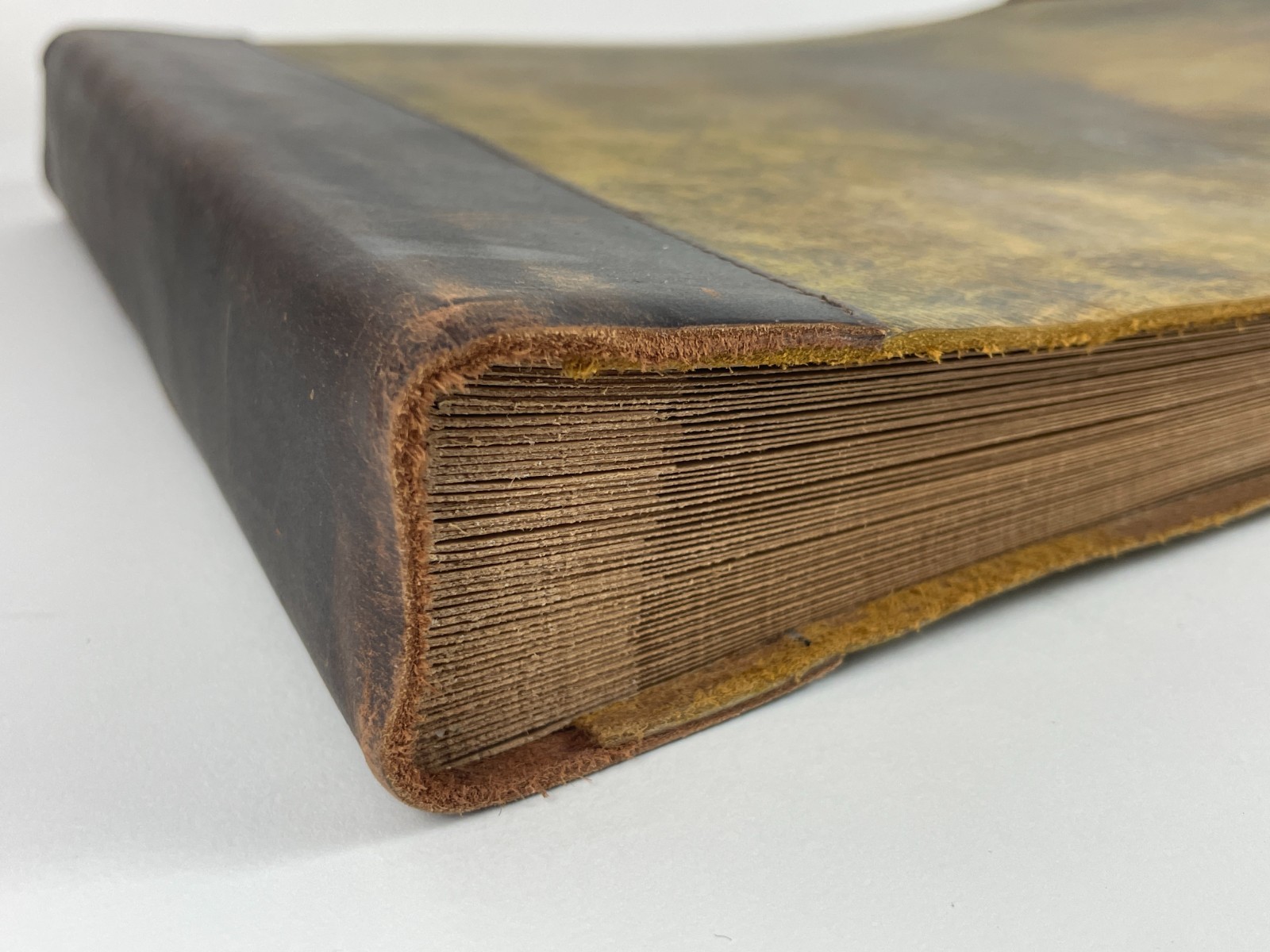 Leather sketchbook rugged *15 x 12 inches* large format heavy paper unmarked
