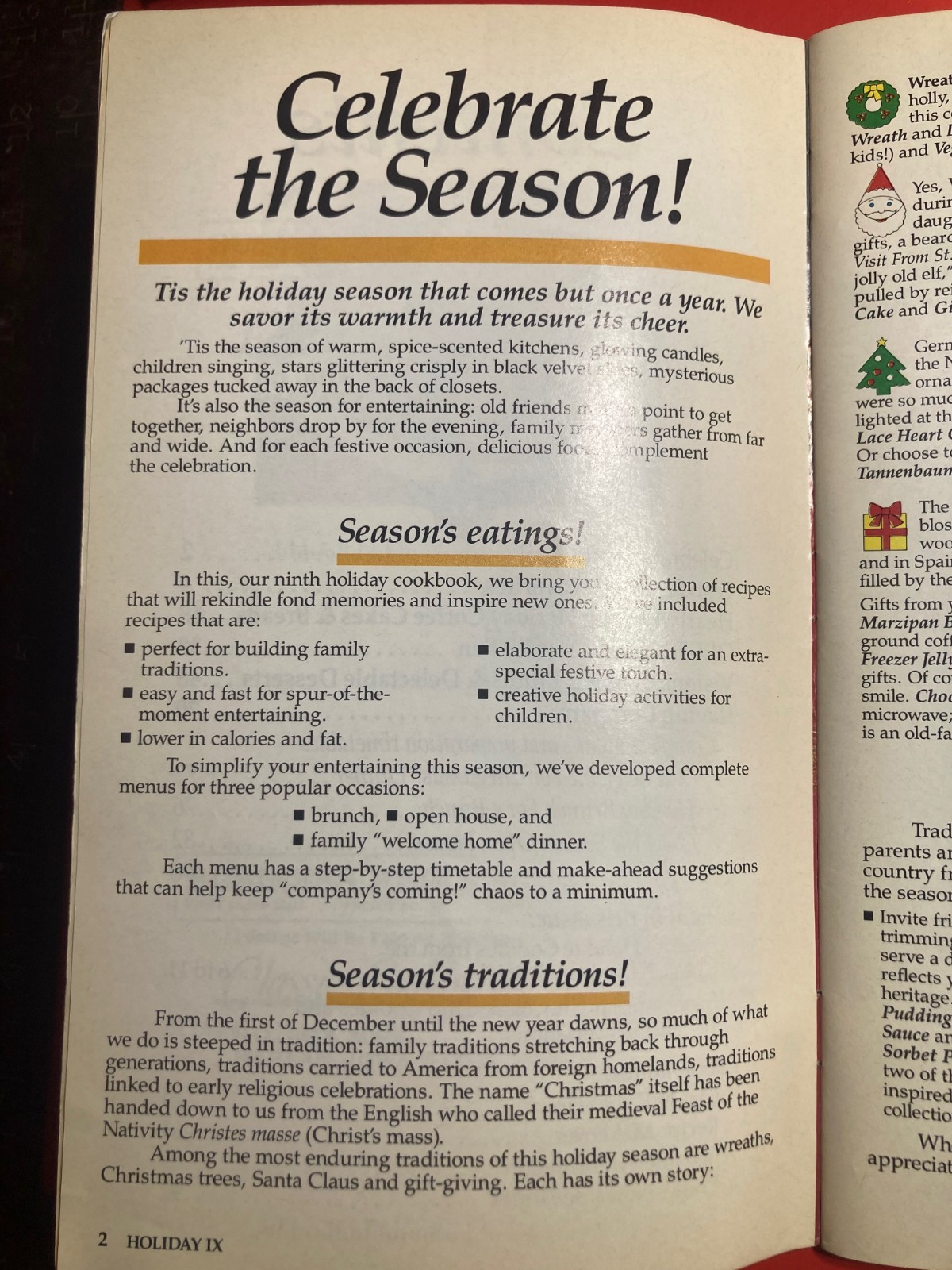 PILLSBURY HOLIDAY BAKING RECIPES COOKBOOK 96 PAGES 2000 COOKIES SPRITZ CHRISTMAS