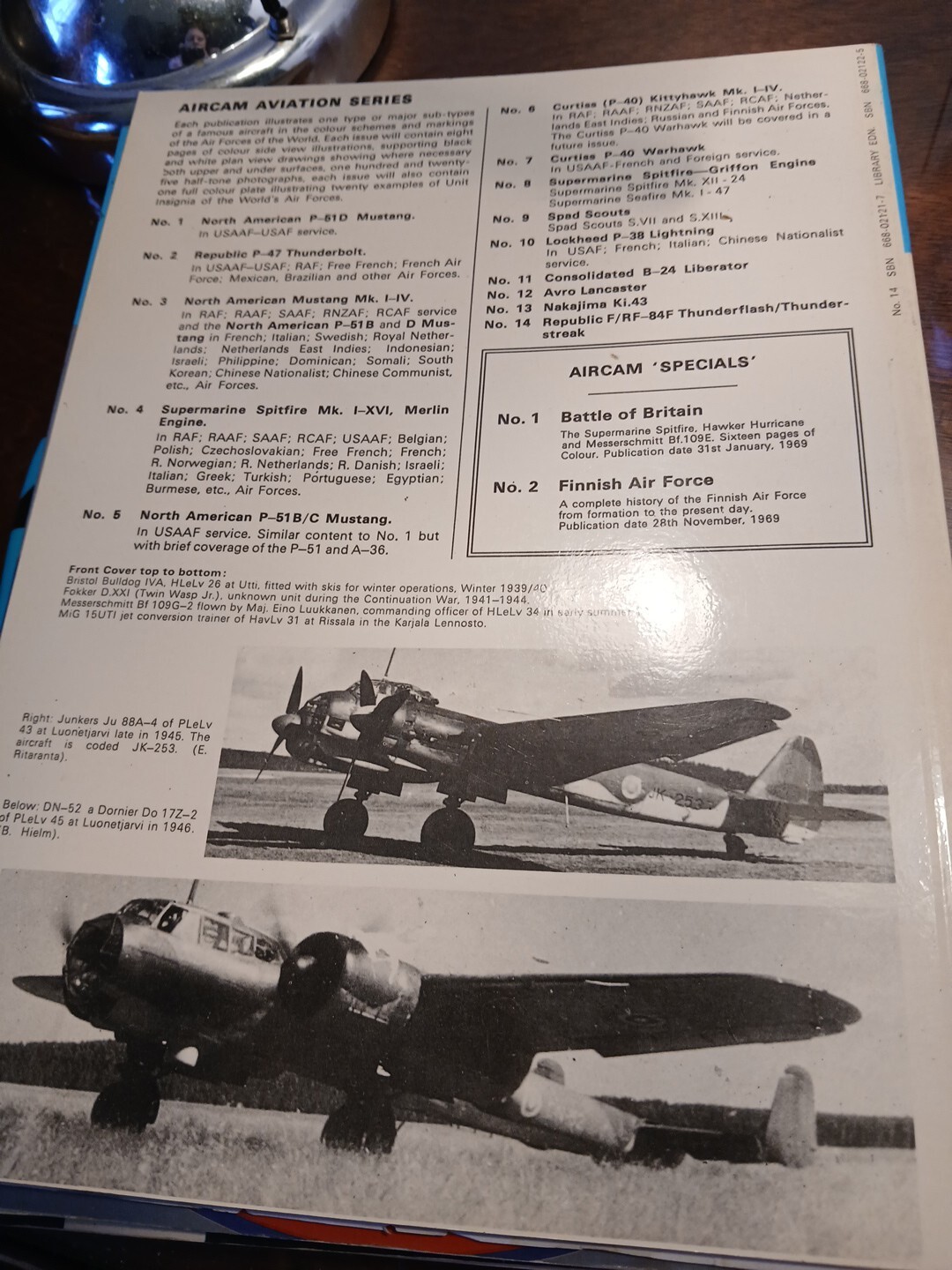 ARCO – AIRCAM Aviation Series – 14 Finnish Air Force 1918 – 1968 Pub. 1969