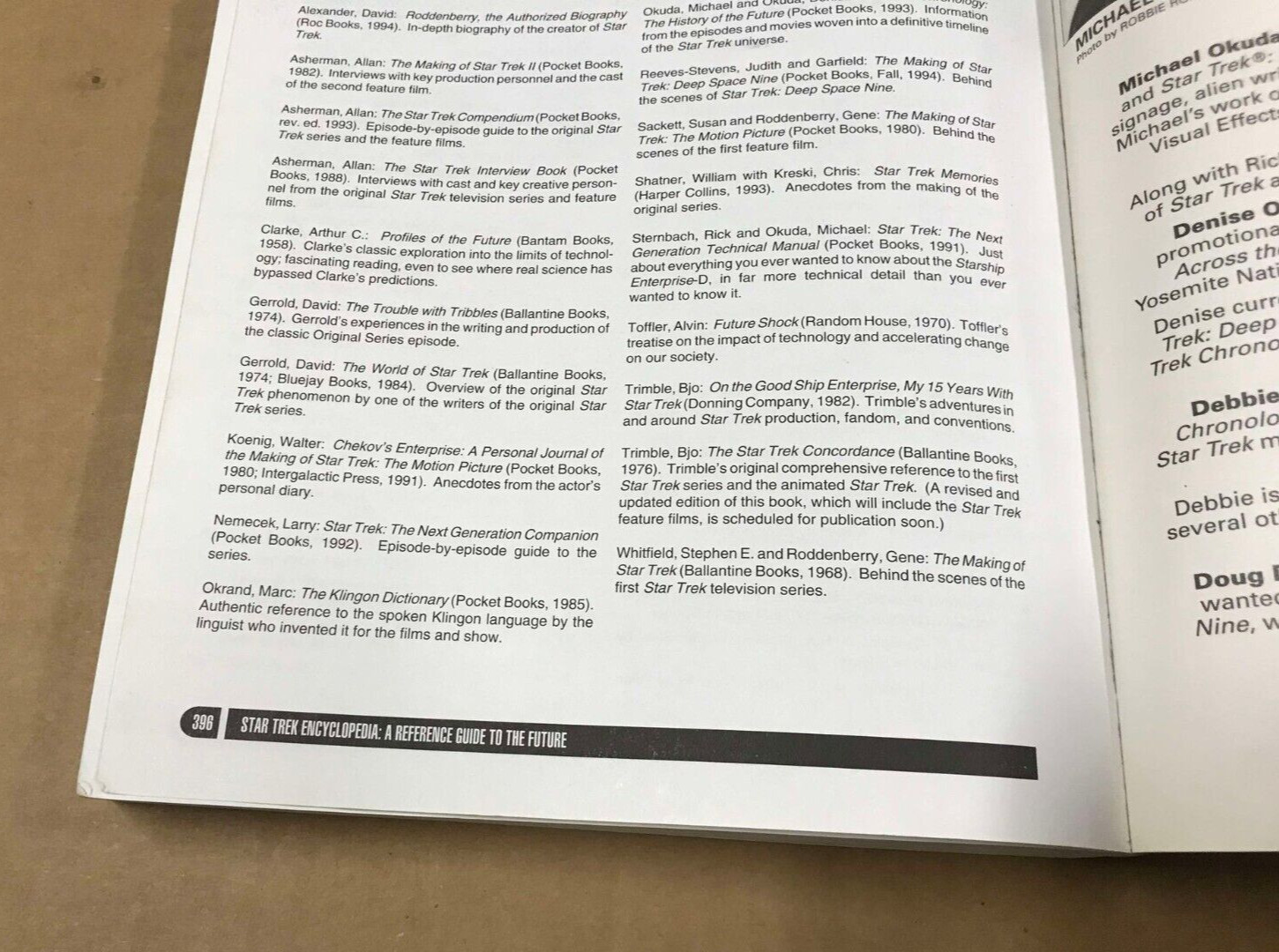 The Star Trek Encyclopedia by Michael Okuda,Denise Okuda,Debbie Mirek- 396 Pages