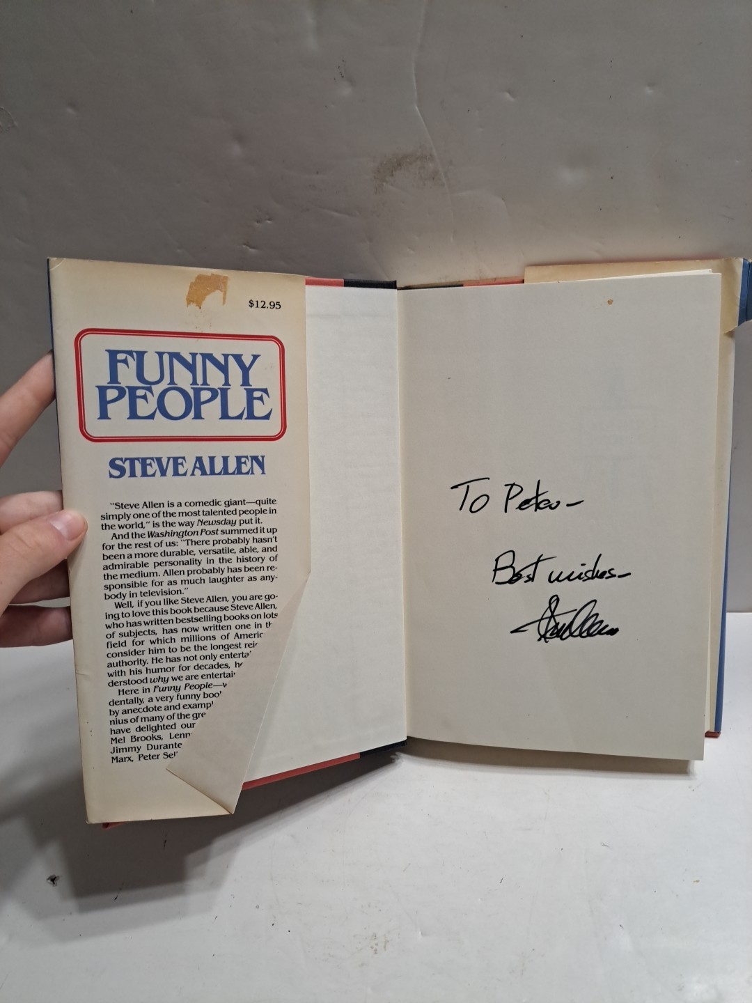 FUNNY PEOPLE by Steve Allen – Book -Signed-