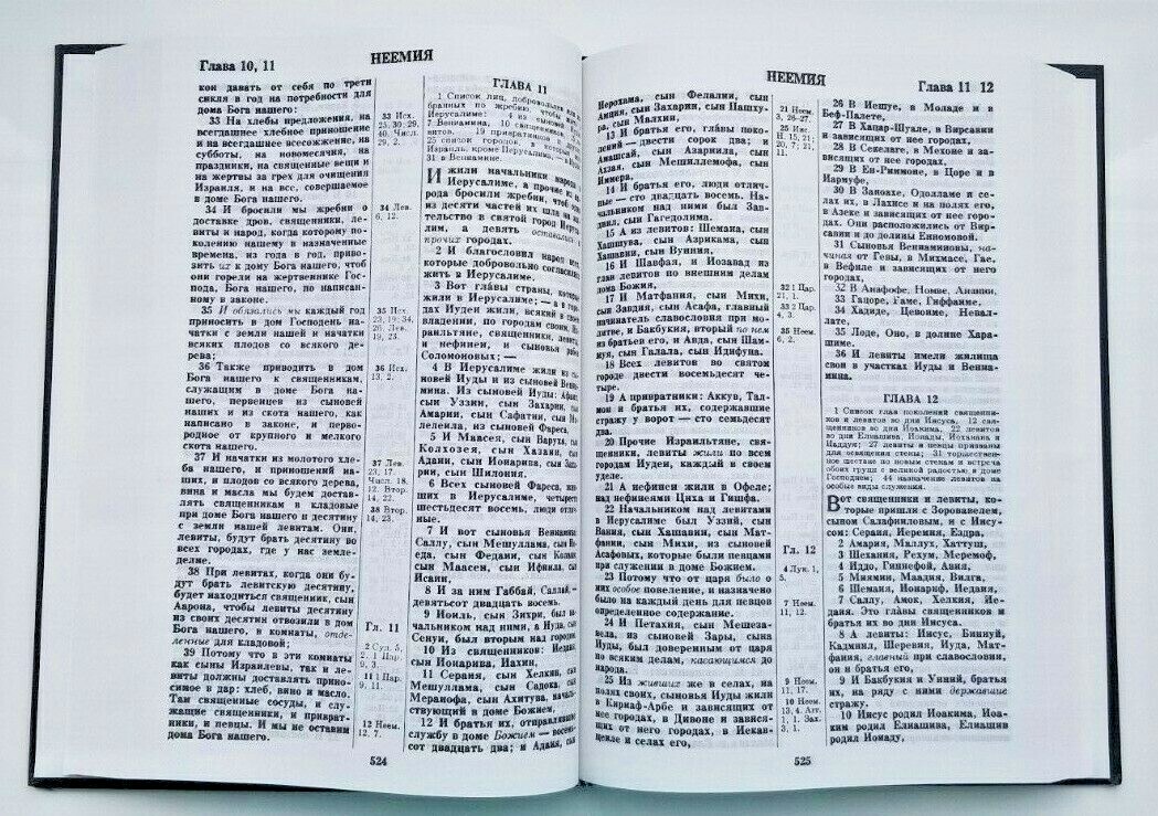 RUSSIAN Bible with hard black cover TBS NEW 23x16cm – 9×6.5in Библия