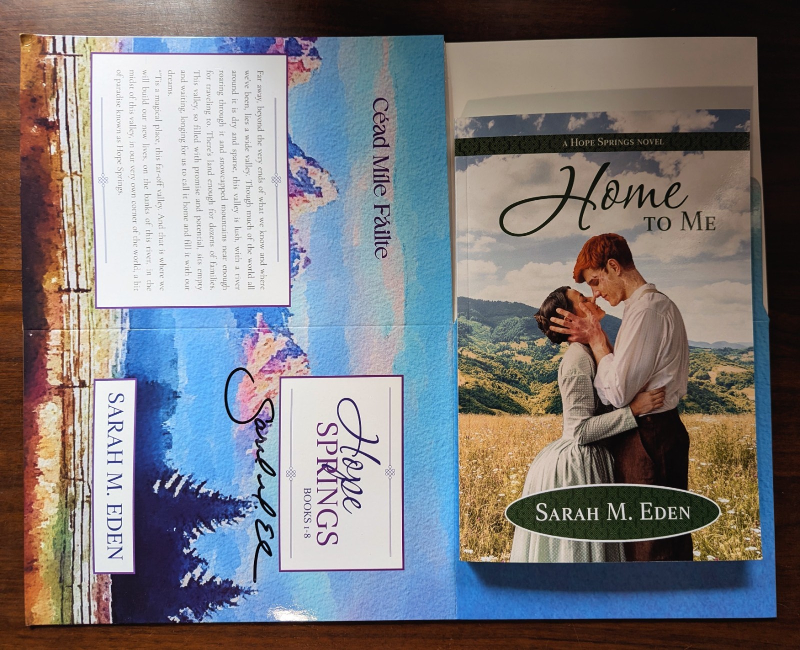 NEW PB Signed Home to Me, Hope Springs #8 by Sarah M. Eden & Signed Series box