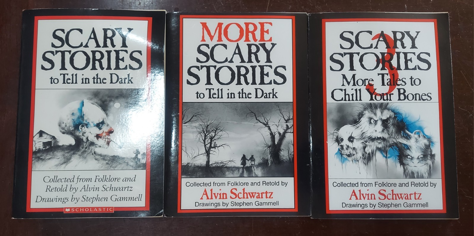 Scary Stories To Tell In the Dark Treasury Bk Set 1 2 3 Original Alvin Schwartz