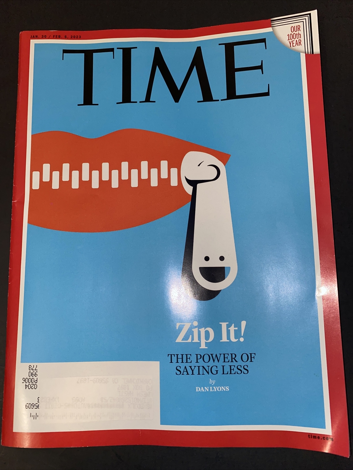 TIME MAGAZINE January/February 2023 – ZIP IT! THE POWER OF SAYING LESS 76 PAGES
