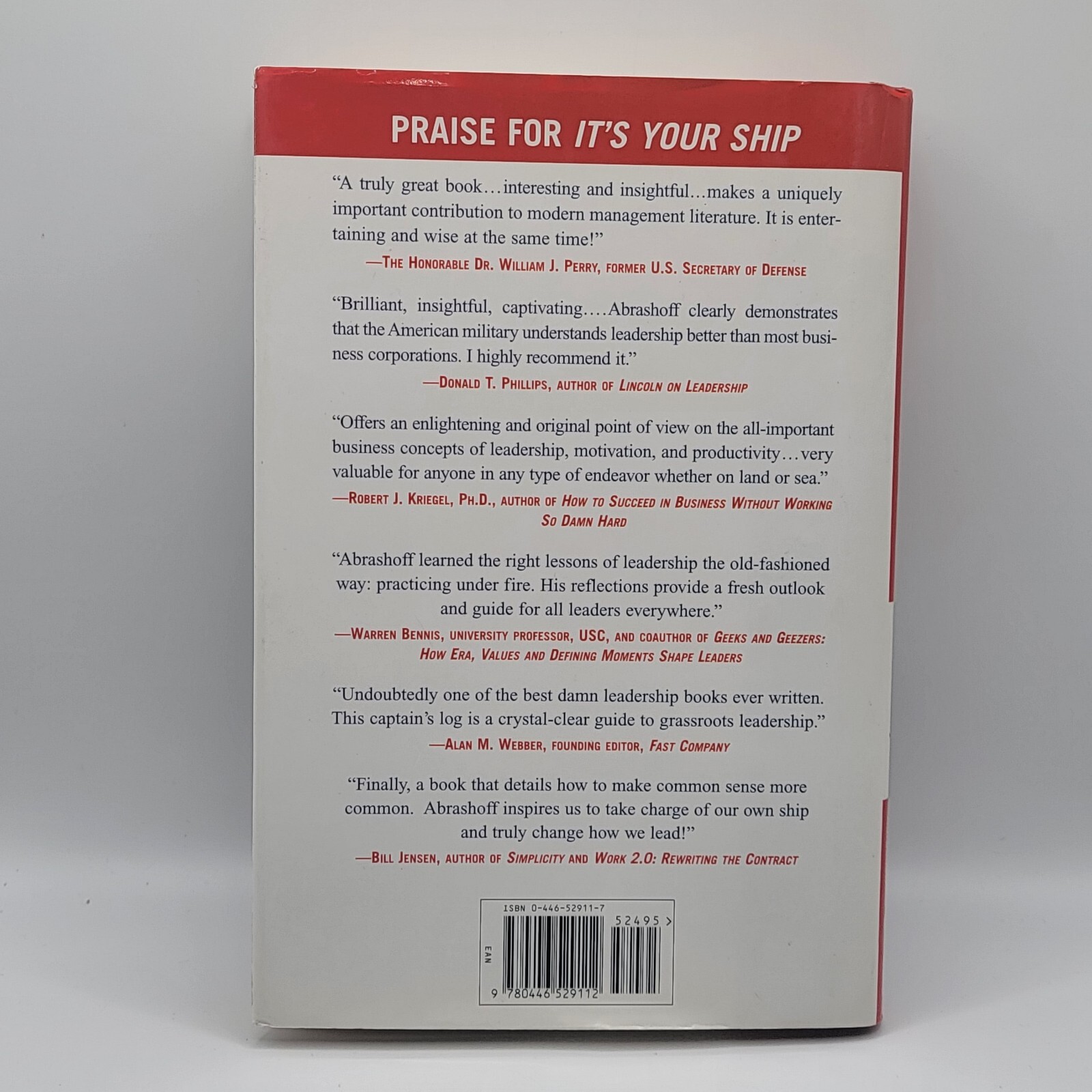 SIGNED Navy Captain D. Michael Abrashoff It’s Your Ship 2002 First Edition
