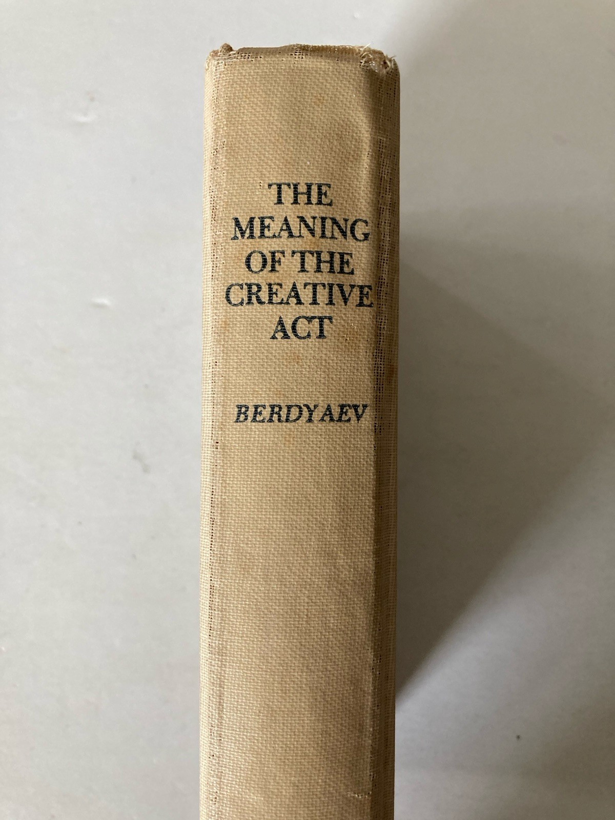 Vintage The Meaning of the Creative Act by Nicolas Berdyaev Hardcover Book
