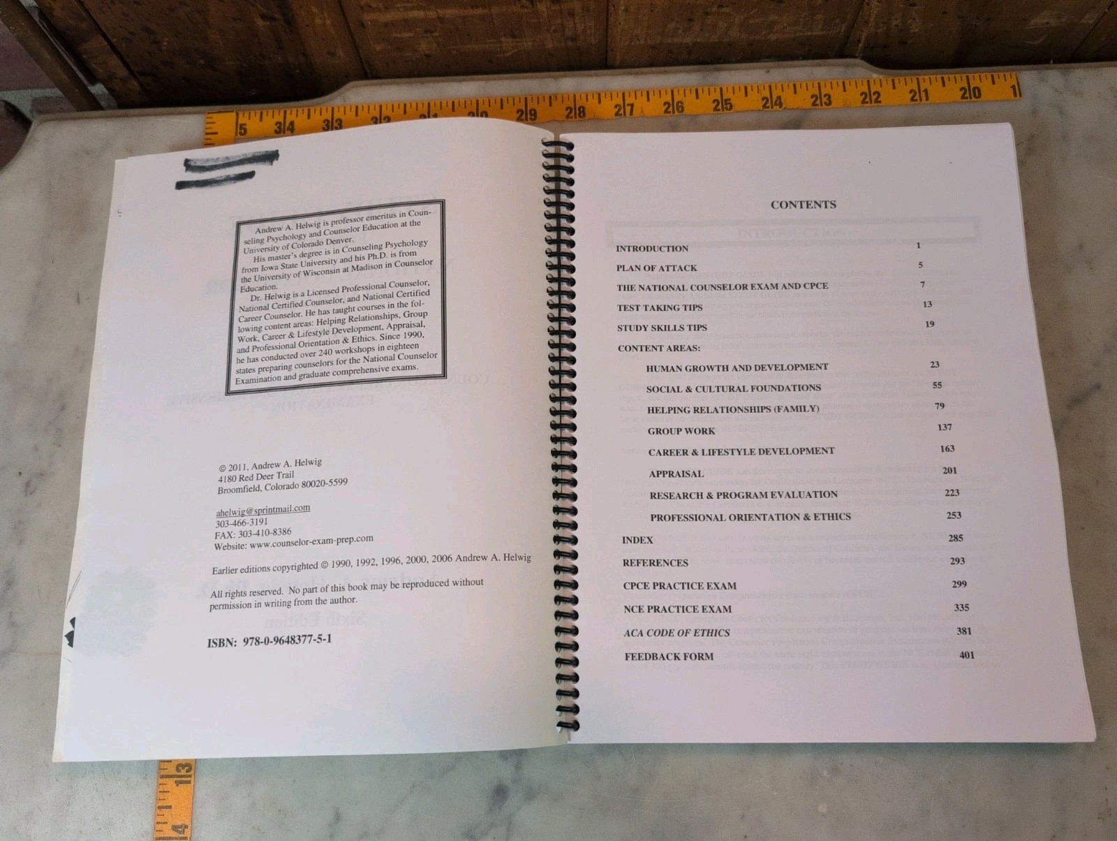 Study Guide for the National Counselor Examination and CPCE Helwig 6th Edition