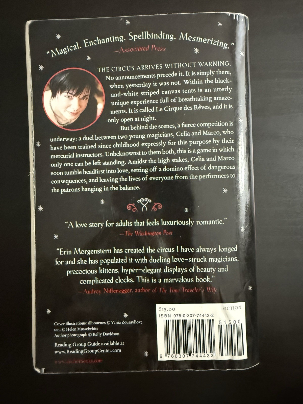 Night Circus : A Novel by Erin Morgenstern (2012, Trade Paperback)