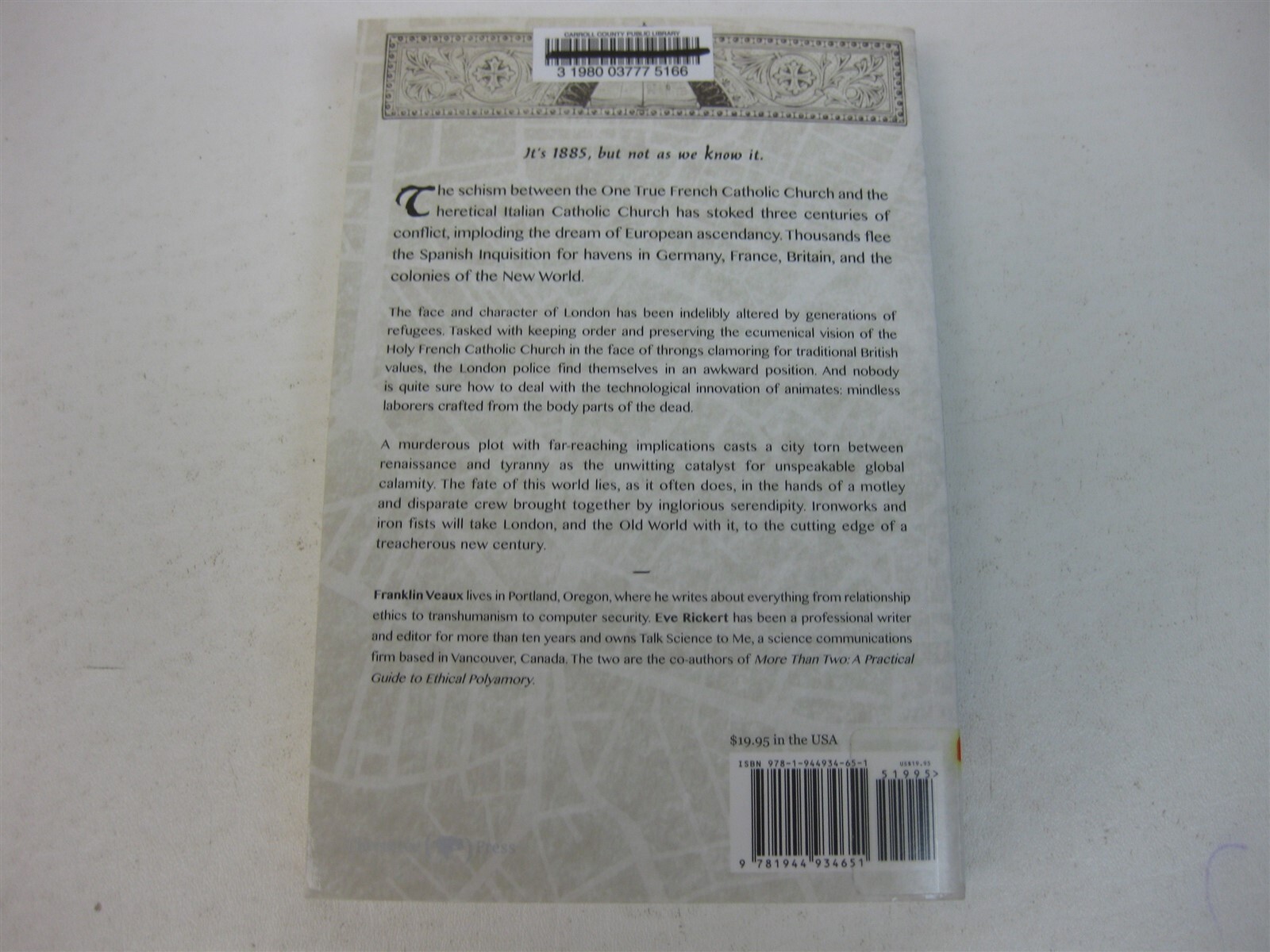 Franklin Veaux Eve Rickert Black Iron Ex-library Large Paperback