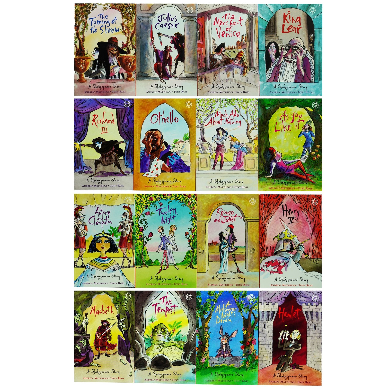 The Shakespeare Stories By Andrew Matthews & Tony Ross 16 Books – Ages 7+ – PB