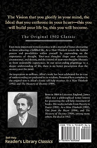 As a Man Thinketh – The Original 1902 Classic (includes Mastery of…
