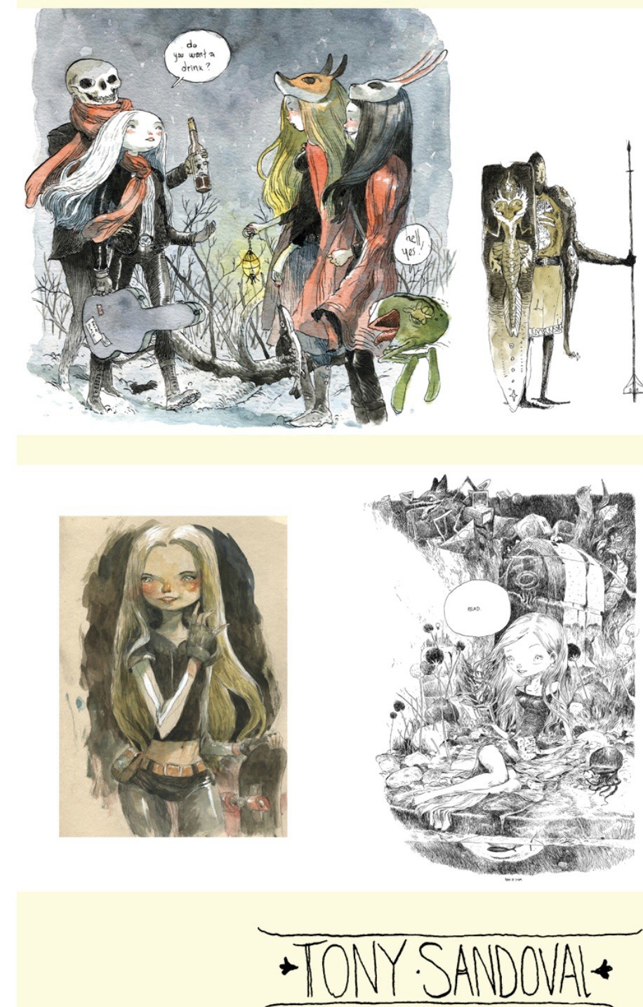 Organica Sketch Drawing Book 2023 Rain Of Doom & Tony Sandoval