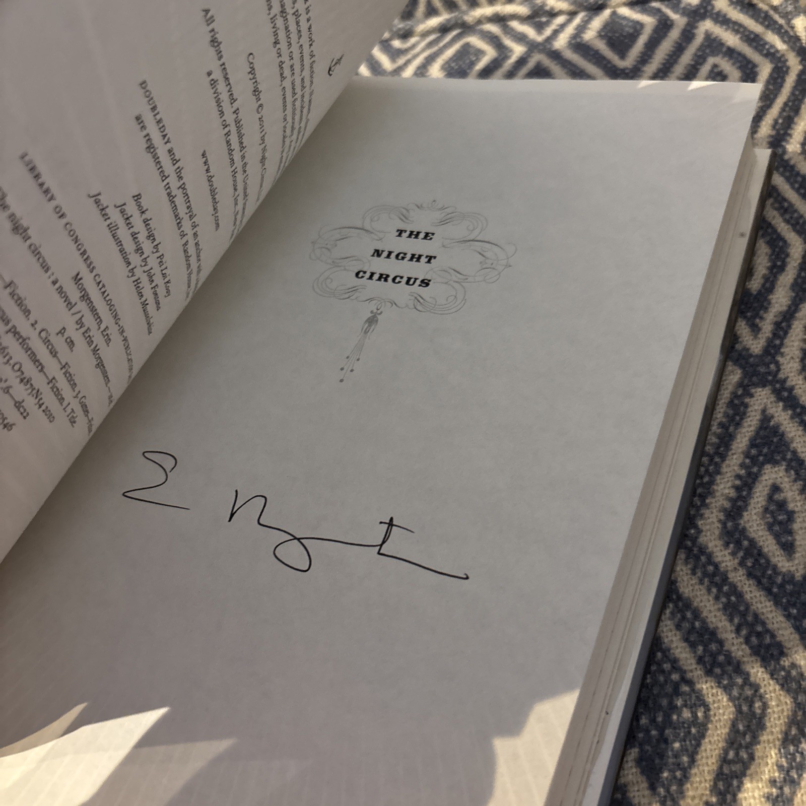 📚❤️ The Night Circus SIGNED Erin Morgenstern 1st Edition 1st Printing HC ❤️📚