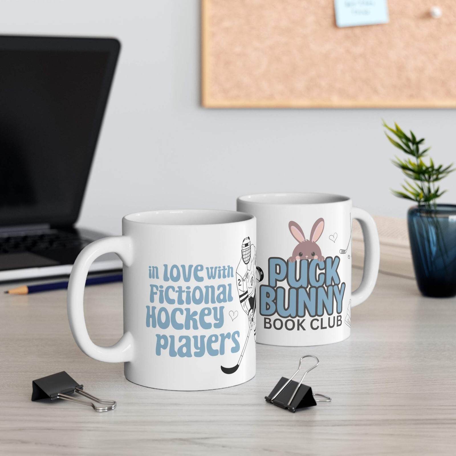 Hockey Romance Puck Bunny Book Club Mug 11oz