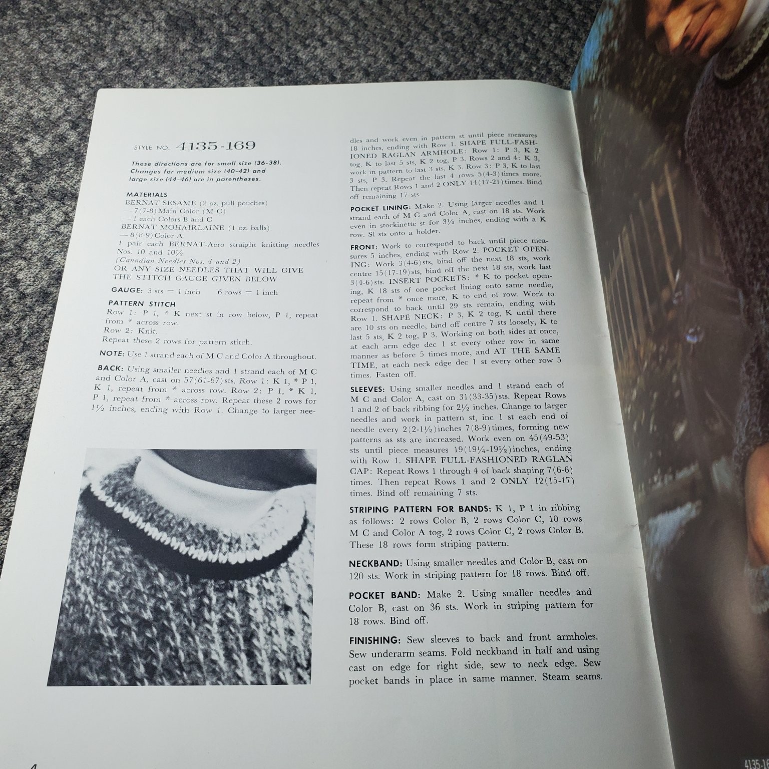 Bernat Men Book No.169 1970 Knitting Crochet Patterns Vintage