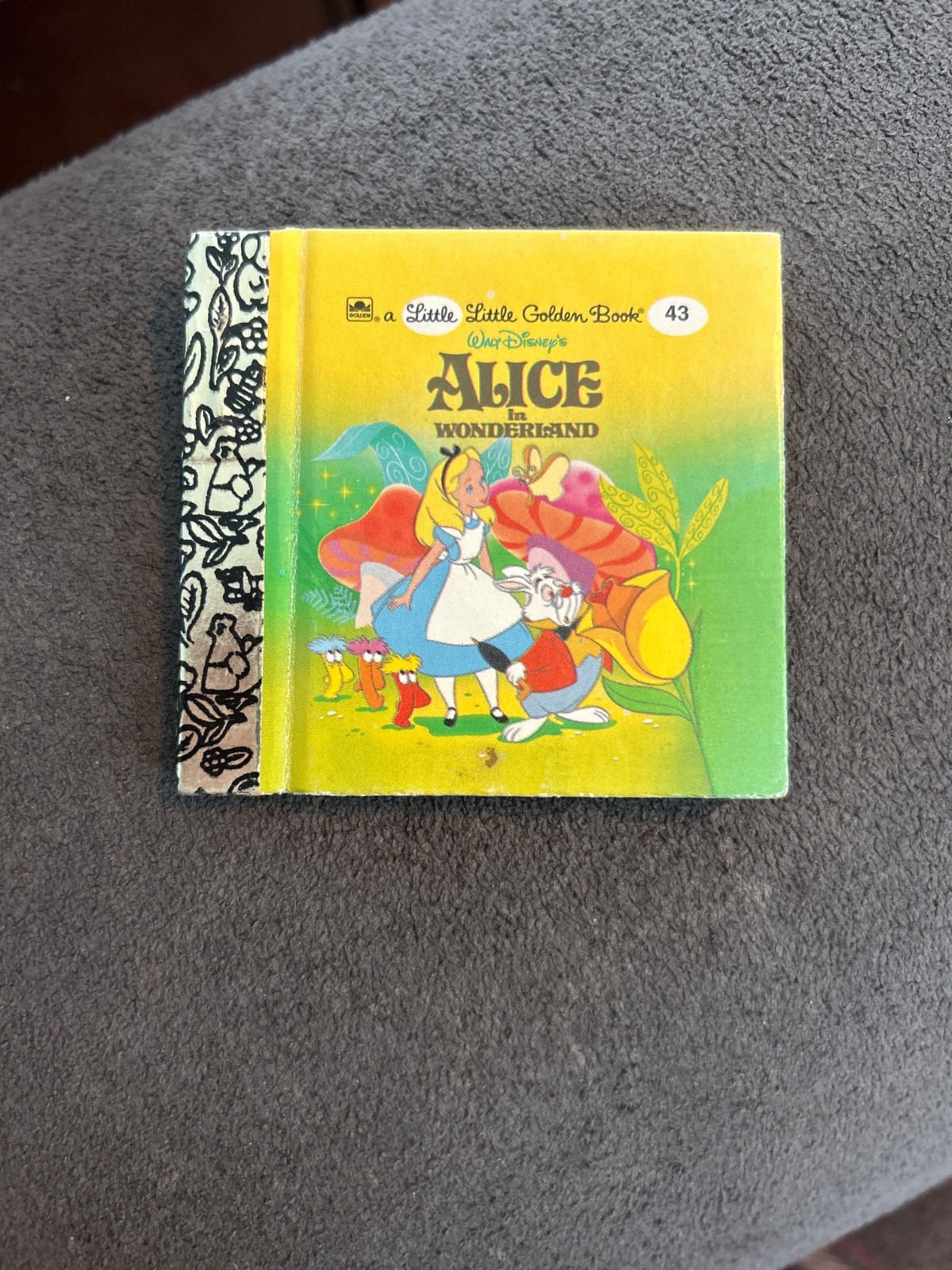 Little Little Golden Book Mini Miniature 2.5” Alice In Wonderland Disney