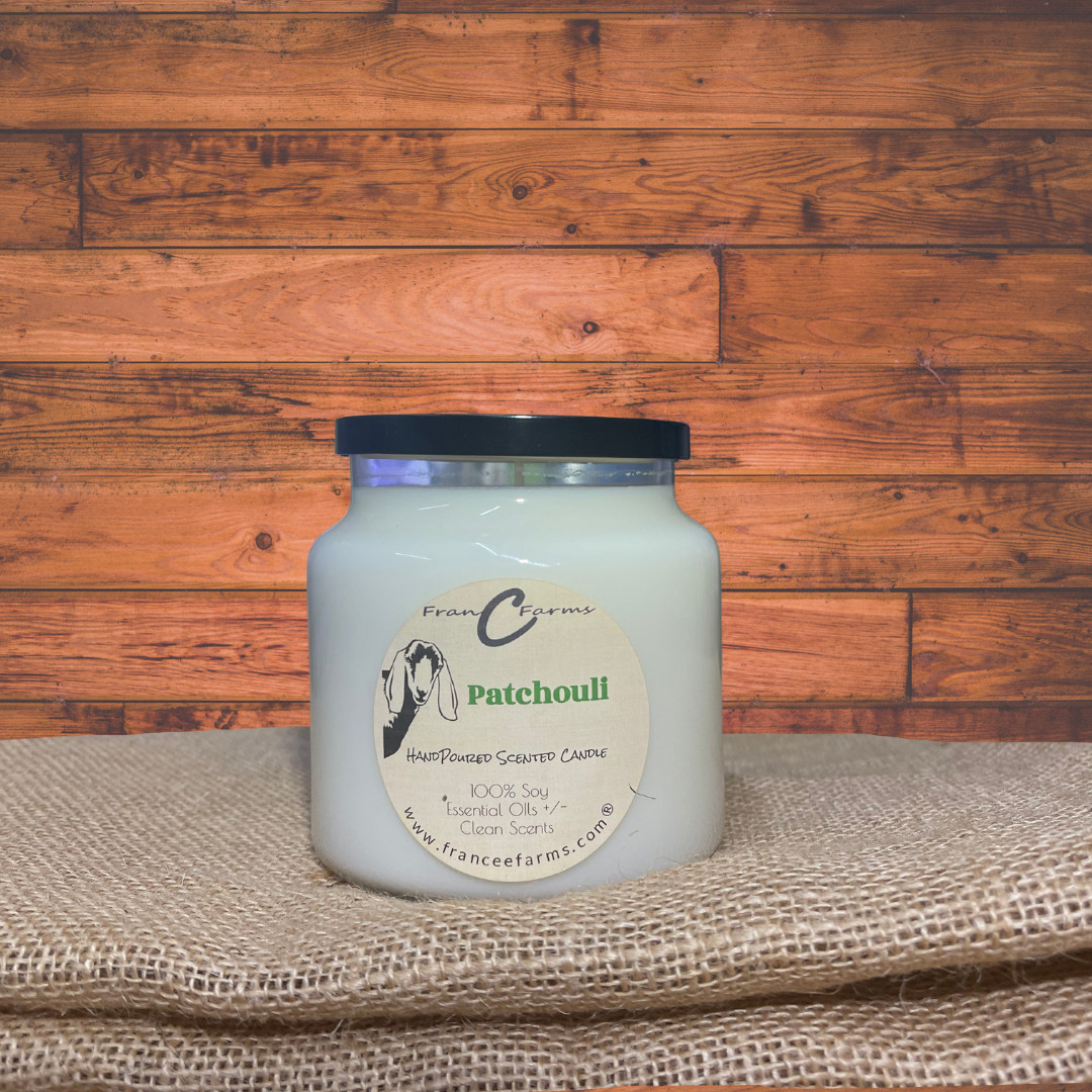 Patchouli Soy Candle – 18 oz. Apothecary Jar
