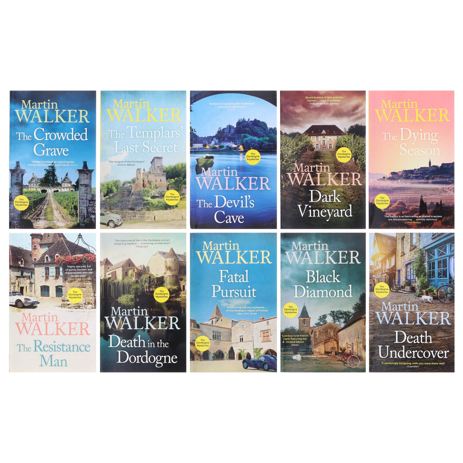 Bruno Chief of Police Dordogne Mysteries Series By Martin Walker: 10 Books – PB