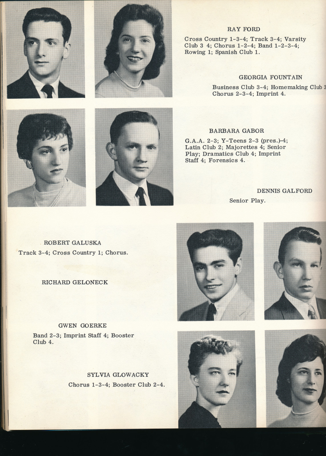 Allen Park MI Allen Park High School yearbook 1957 Michigan