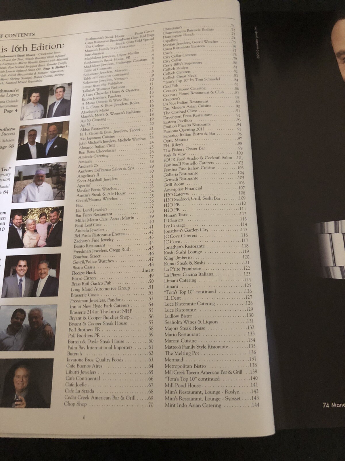 GREAT RESTAURANTS OF LONG ISLAND – 2012 Edition – Softcover, 224 pages