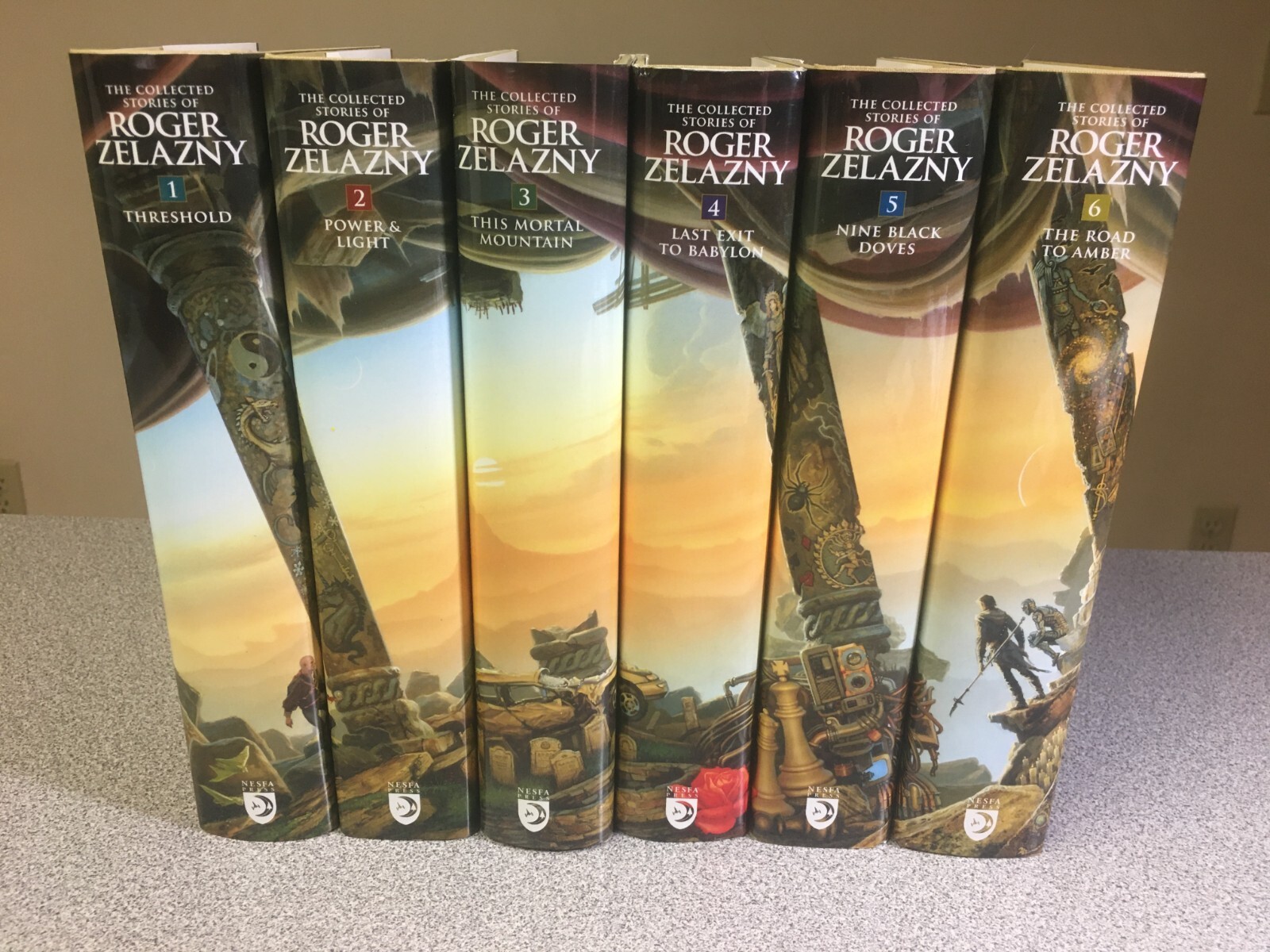 Complete Set: Collected Stories of Roger Zelazny Volumes 1-6, NESFA Press 2009