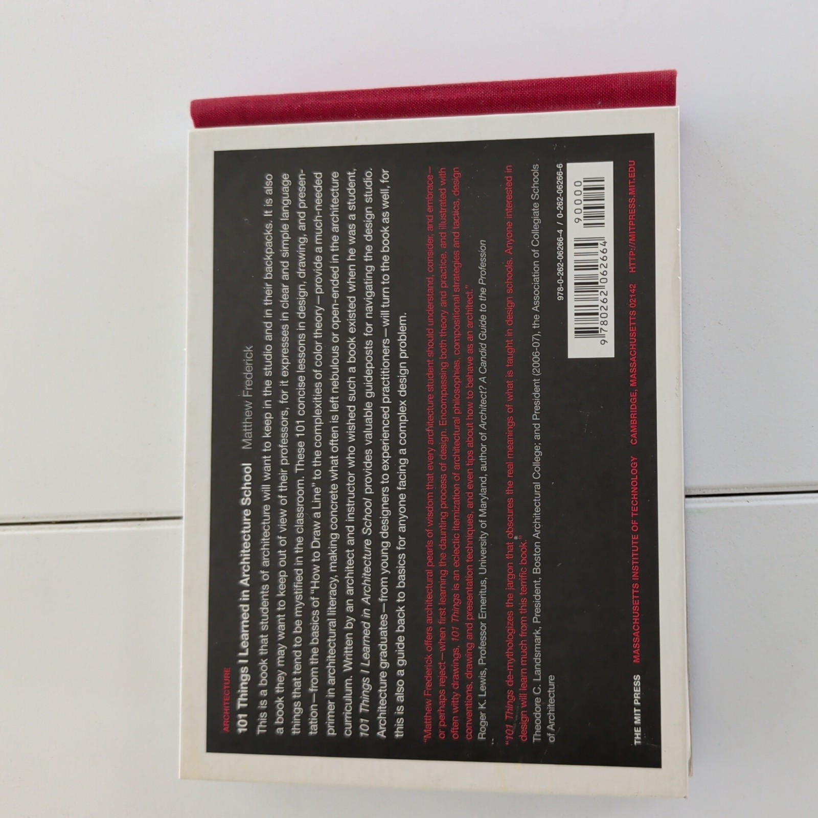 101 Things I Learned in Architecture School by Matthew Frederick (2007,…