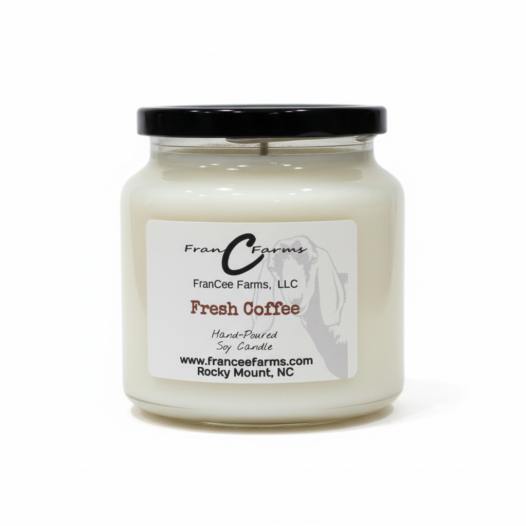 Fresh Coffee Soy Candle – 18 oz. Apothecary Candle