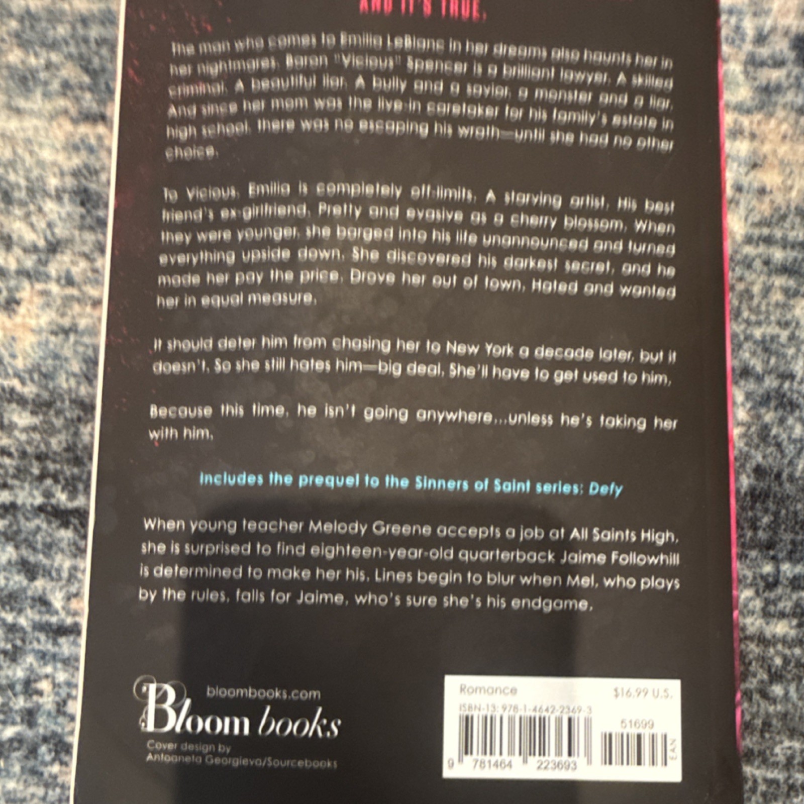 L.J. Shen Vicious Sinners of Saint #1 Paperback Romance Young Adult Bloom Books