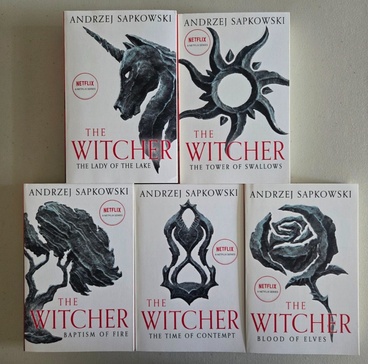 The Complete Witcher Saga Box Set Books 1-5 by Andrzej Sapkowski (2022, PB)