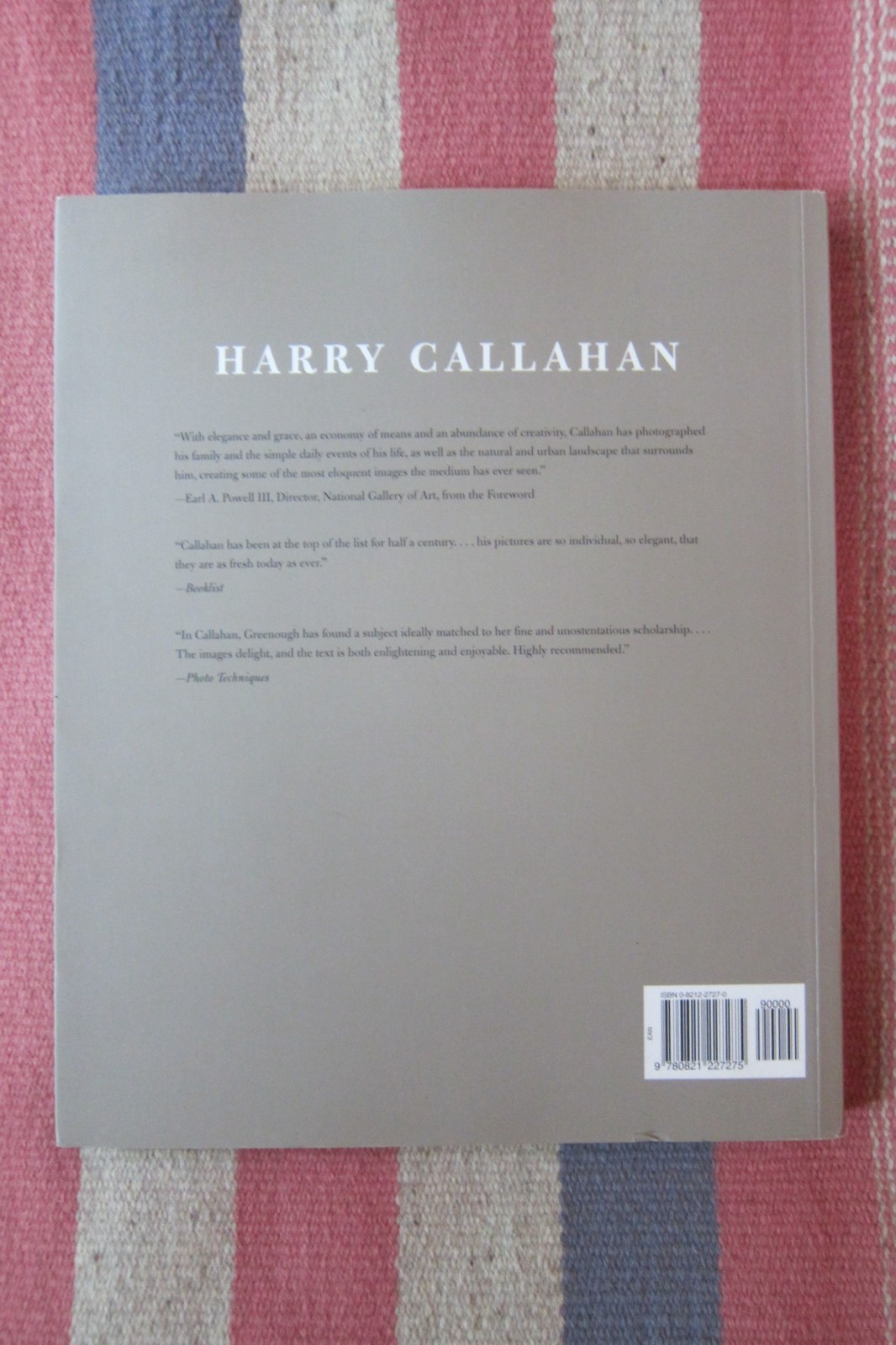 Harry Callahan Sarah Greenough National Gallery Of Art 2001 Trade Paperback