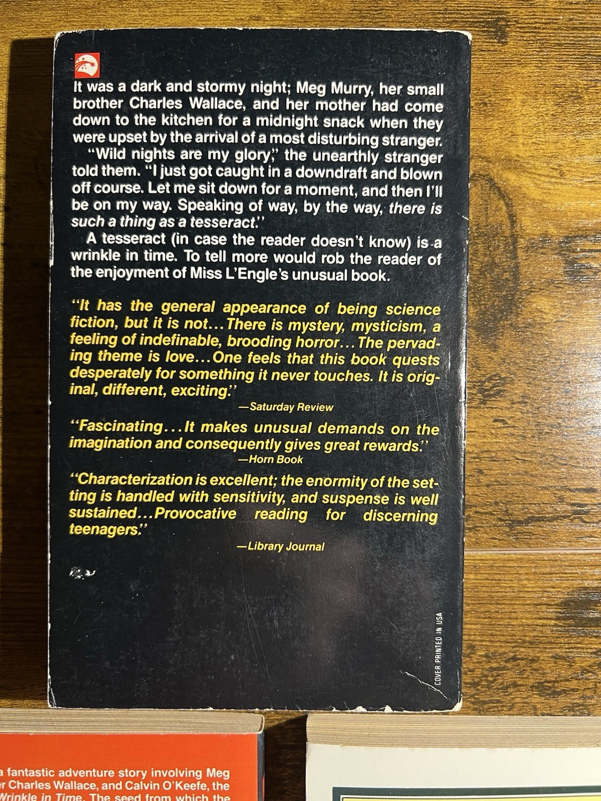 A Wrinkle in Time by Madeleine L’Engle 1976 PB Dell Laurel Leaf STRANGER THINGS