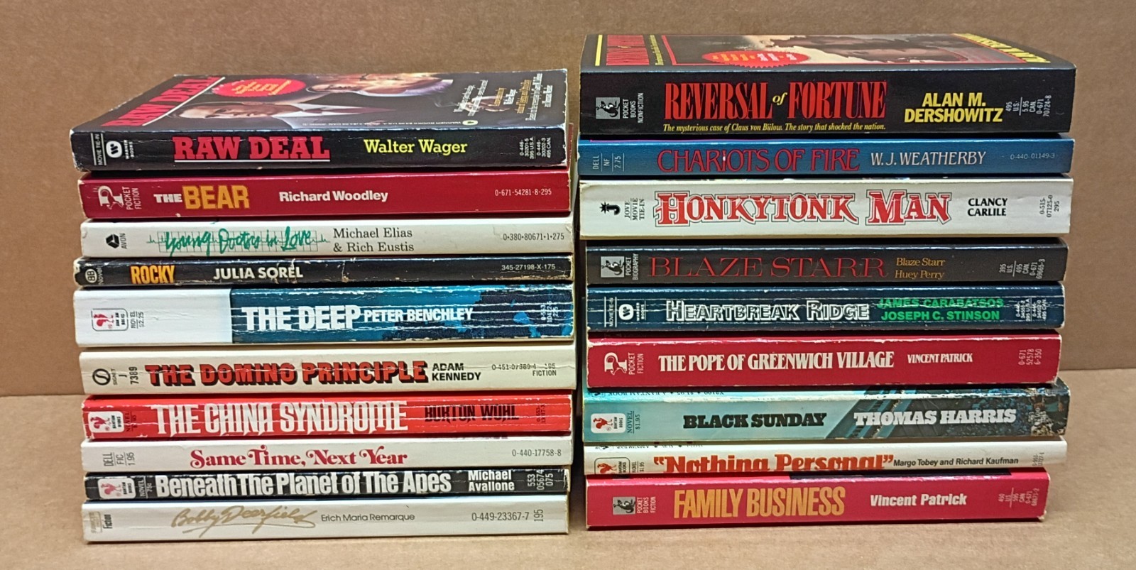 1970s 1980s Movie Tie-in Vintage Paperback Books LOT OF 19
