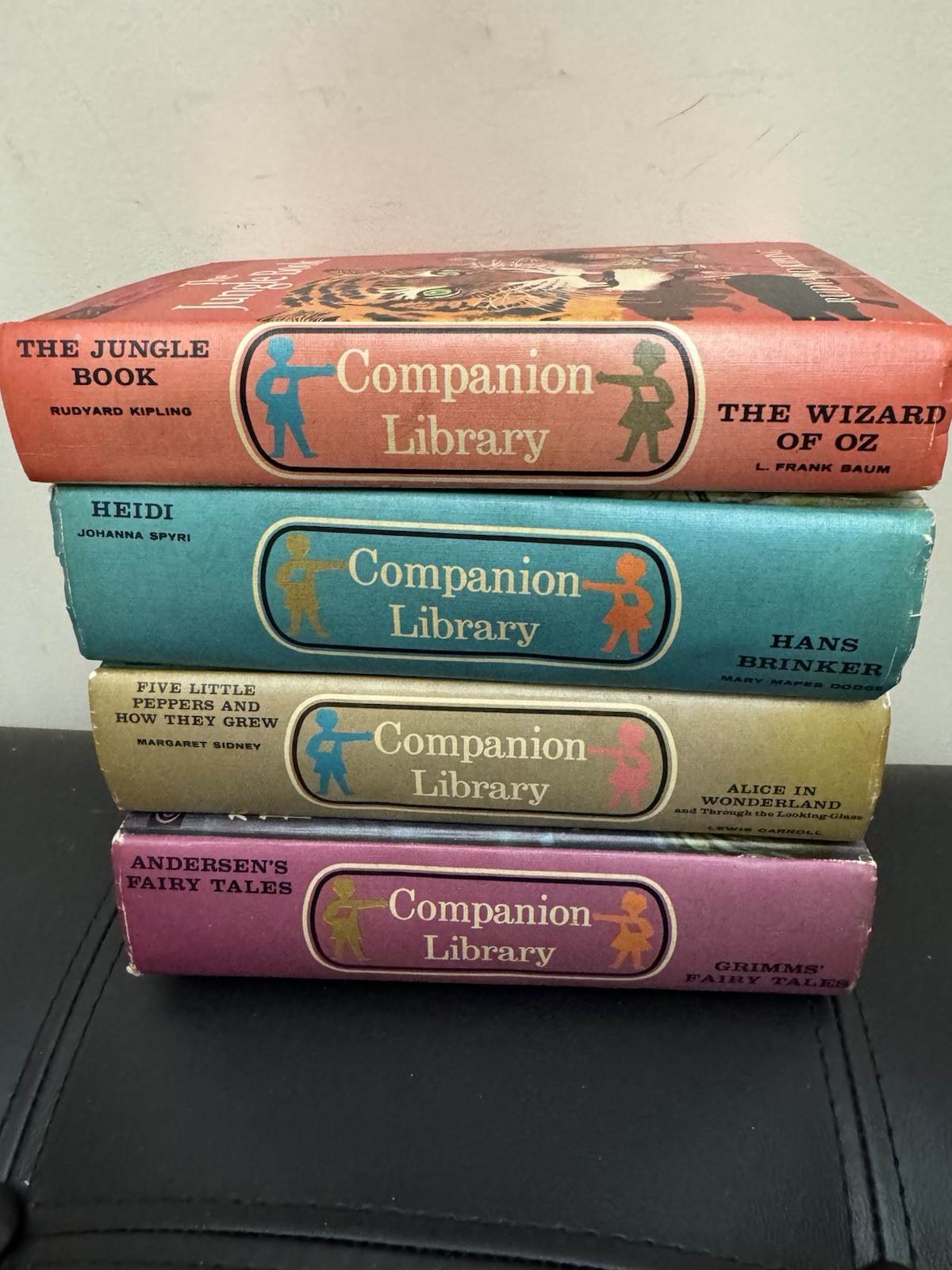 Companion Library Double-Sided Classics 4 Book Lot Oz Alice Grimm