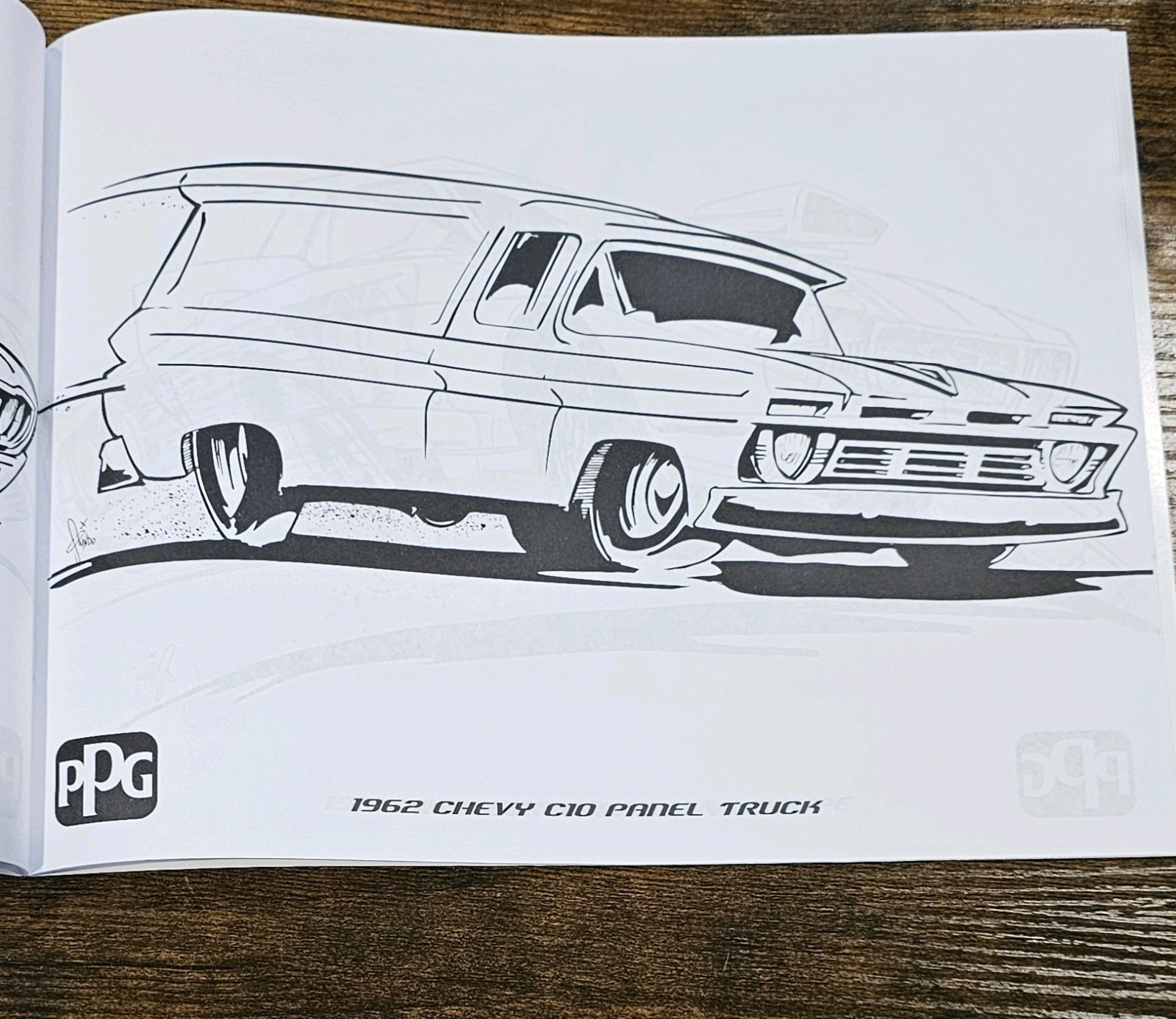 Lot Of 10 NEW- 2016 PPG Industries-Hot Rod Coloring Book- 30 Pages- CAR HOBBIEST