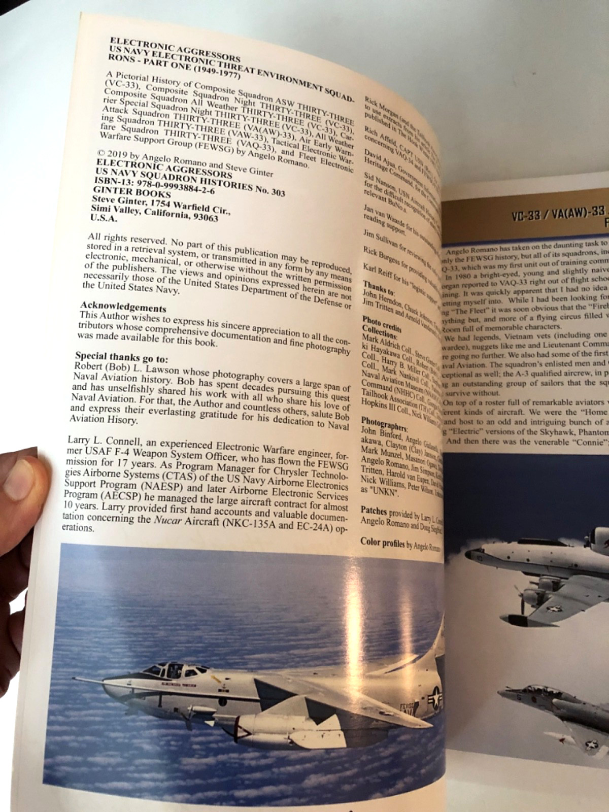 US Navy Squadron Histories 303 Electronic Aggressors PB SIGNED Angelo Romano