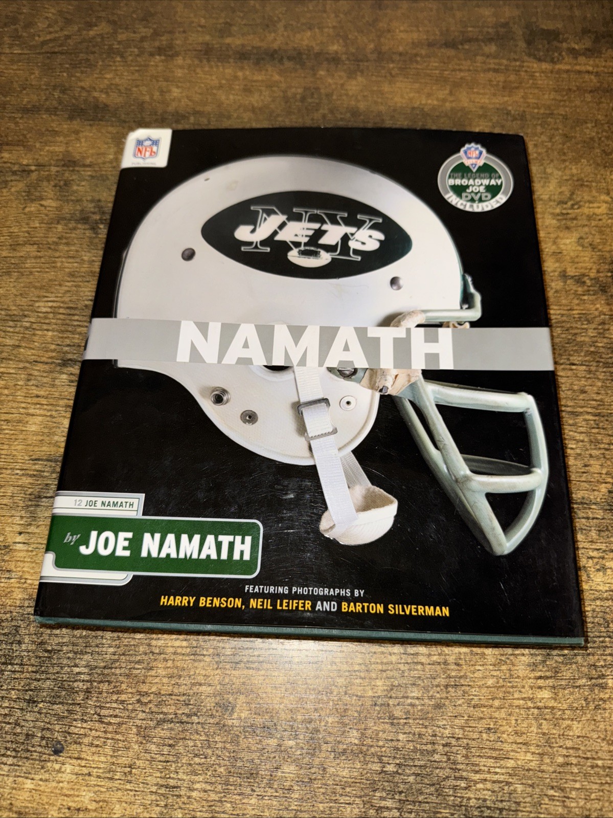 Joe Namath, NAMATH hardcover book with DVD, 320 pages good, pre-owned condition