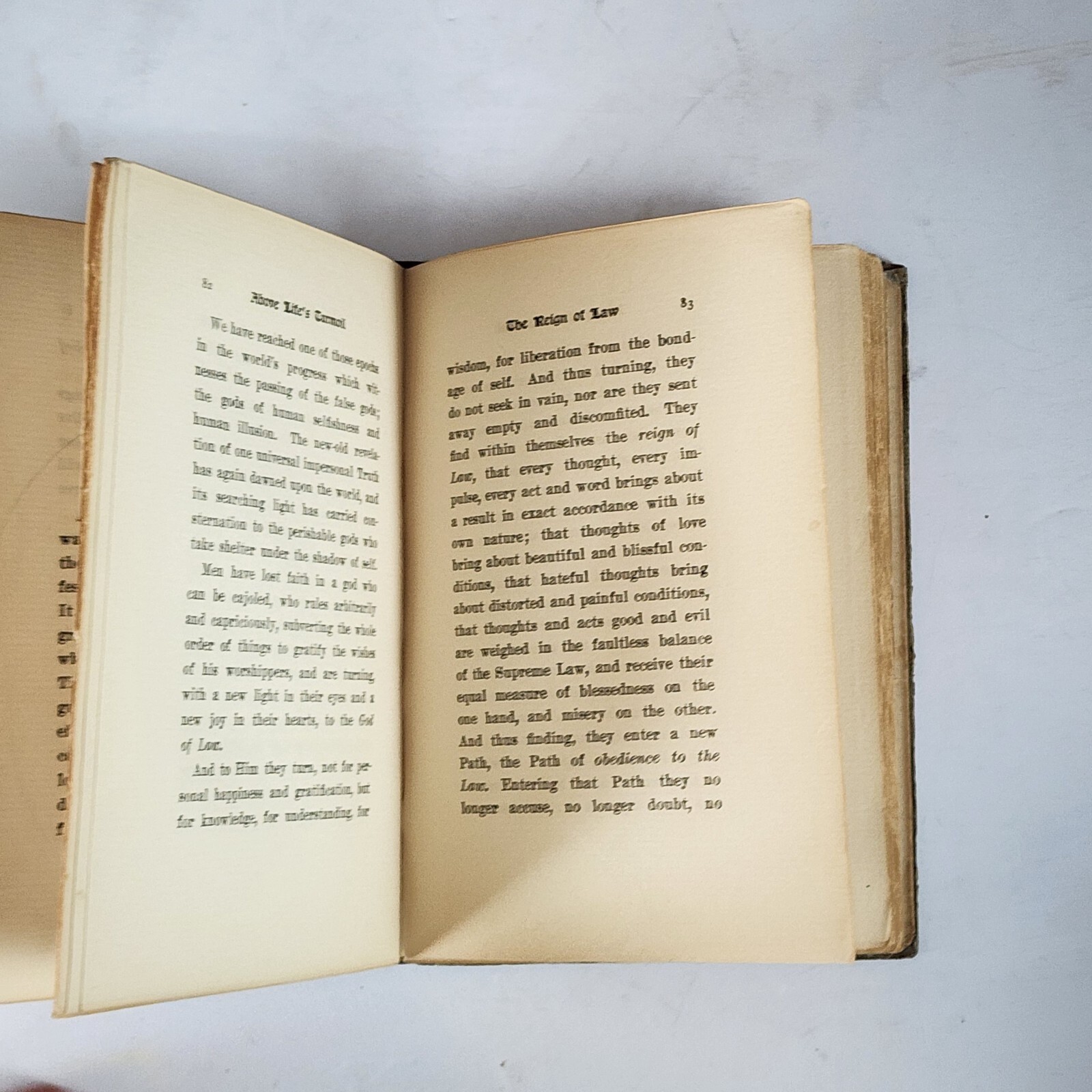 1910 – Above Life’s Turmoil by James Allen – Antique Hardcover Philosophy Book