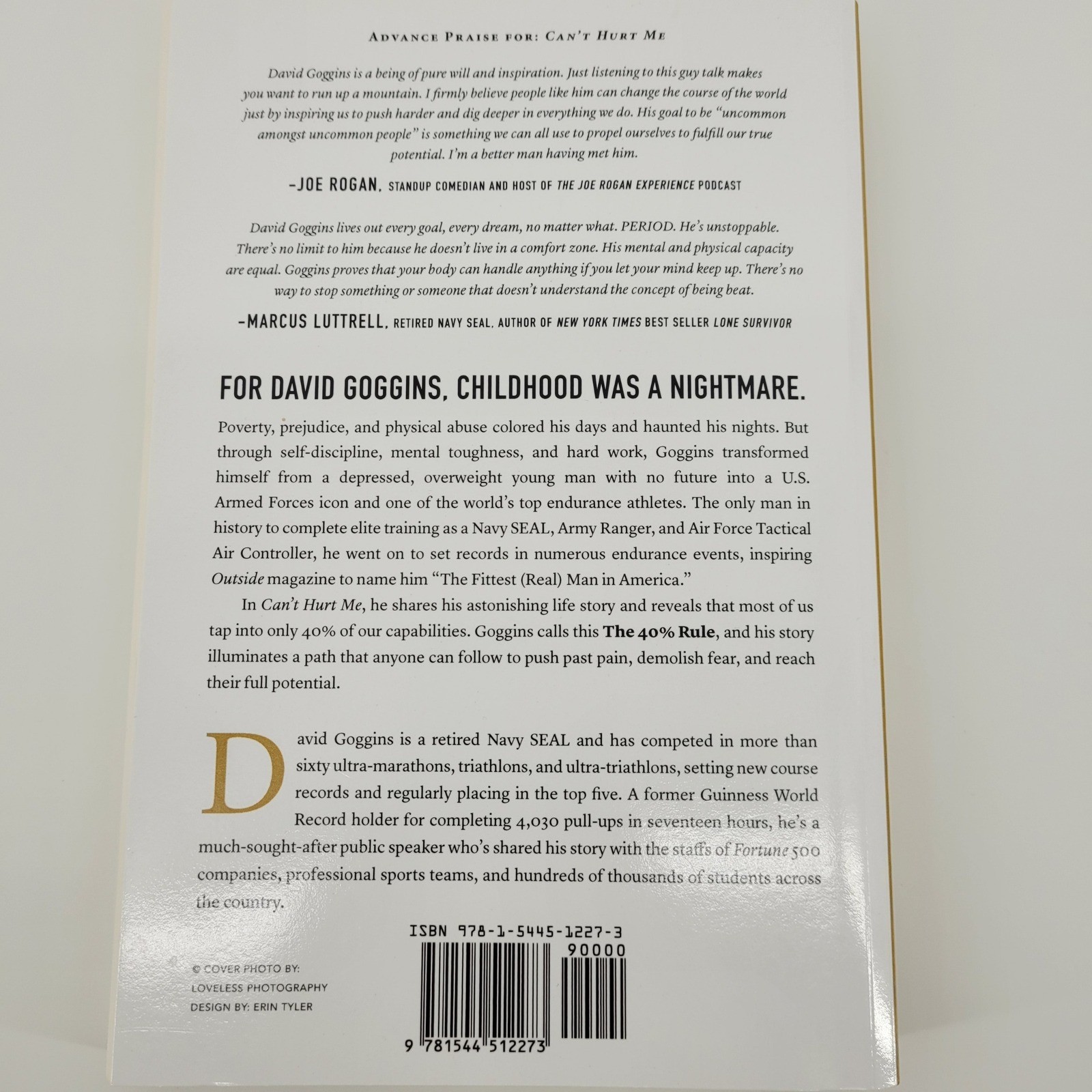 David Goggins Book Lot Can’t Hurt Me and Never Finished Paperback Set 1st Editio