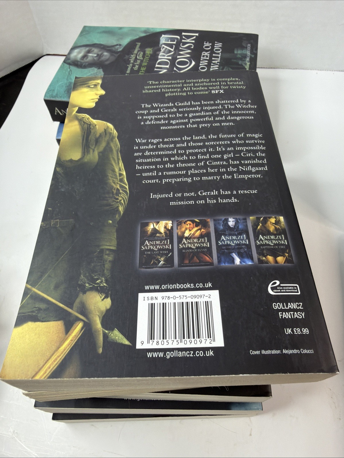 Lot of 7 The Witcher Saga Books 1-7 by Andrzej Sapkowski Paperback Gollancz