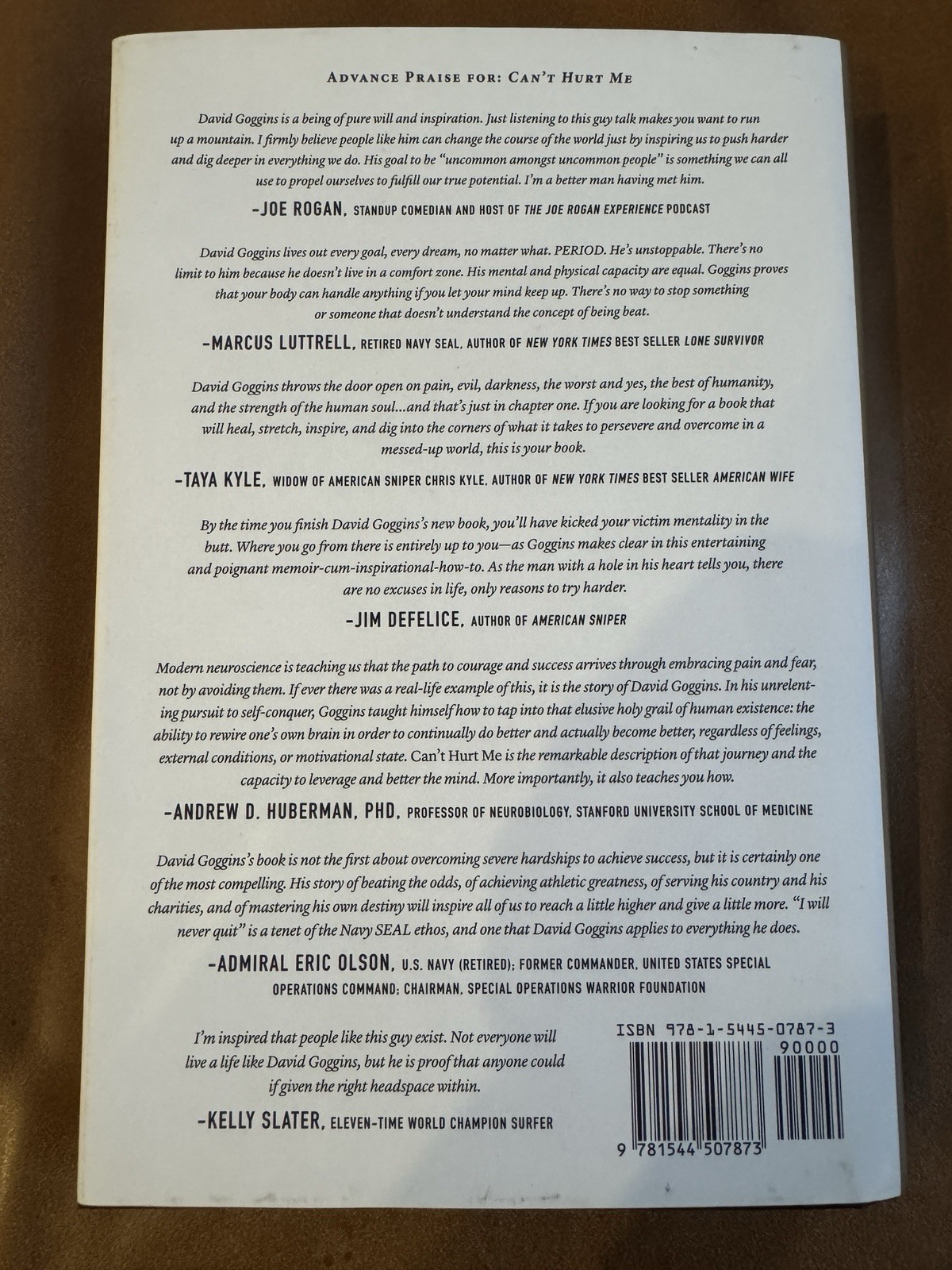 David Goggins Can’t Hurt Me Hardcover – Clean Edition