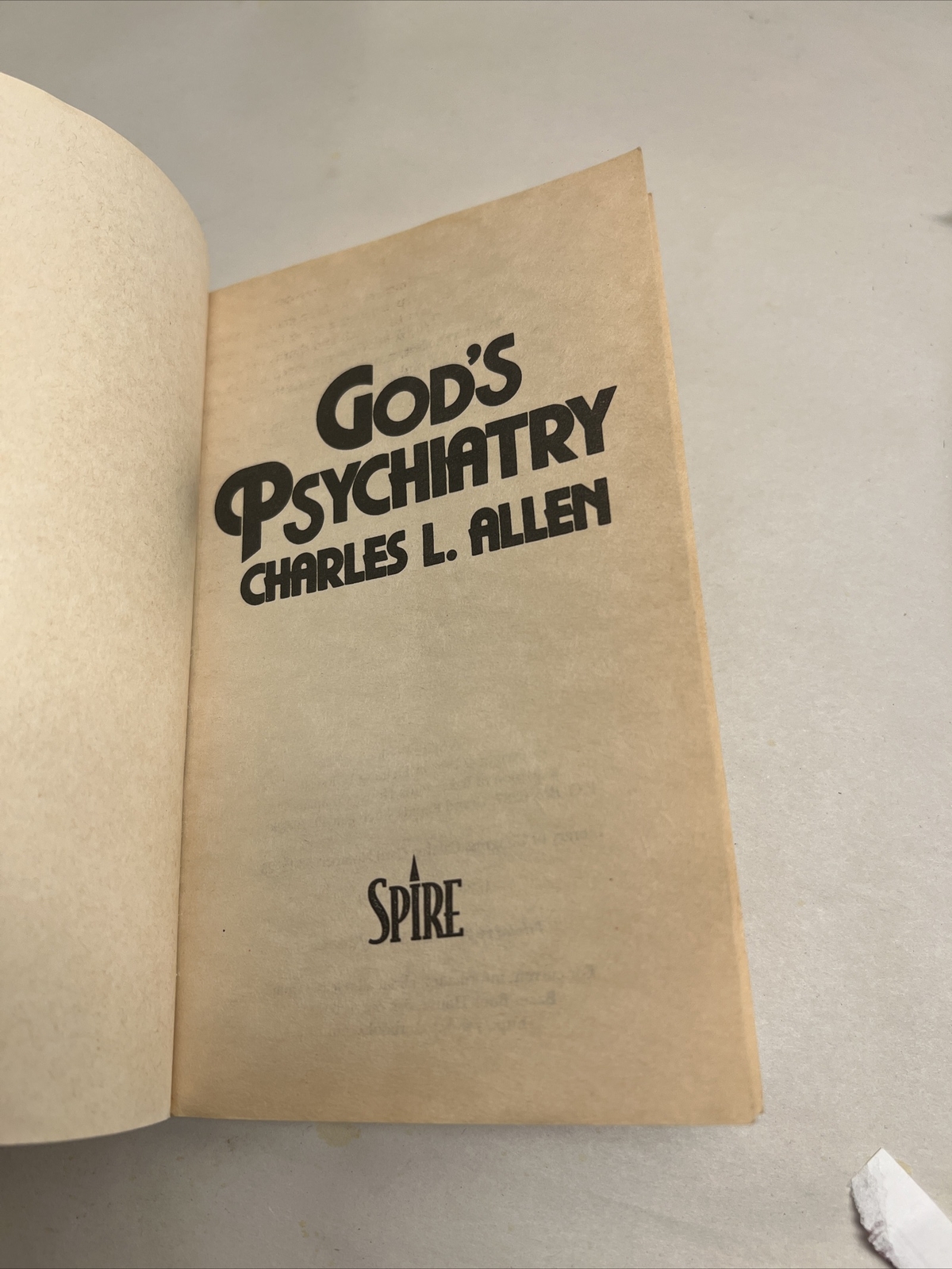 God’s Psychiatry – Charles L Allen, 0800780159, paperback