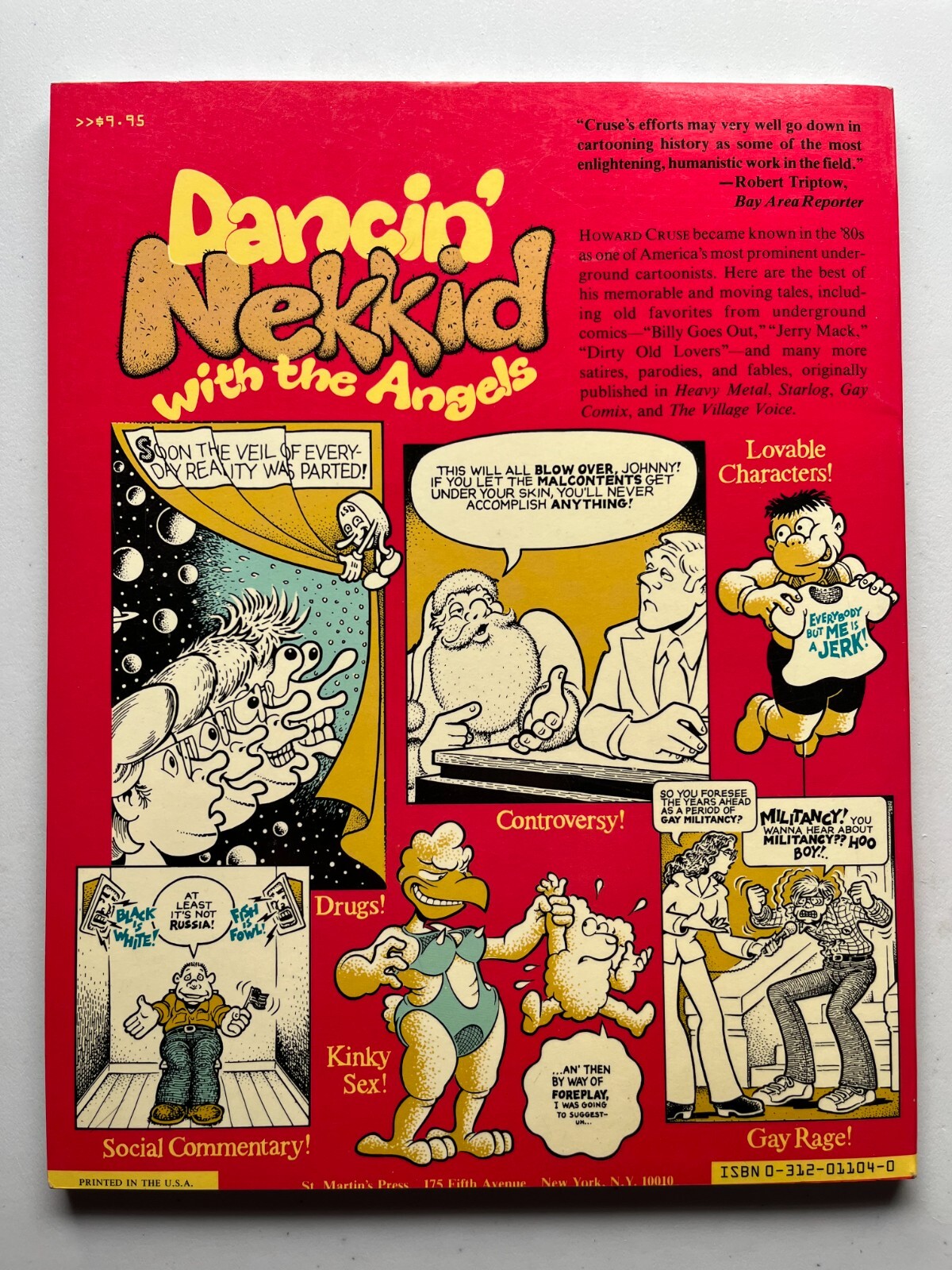 Dancin’ Nekkid With The Angels Howard Cruse St. Martin’s Press 1st Edition 1987