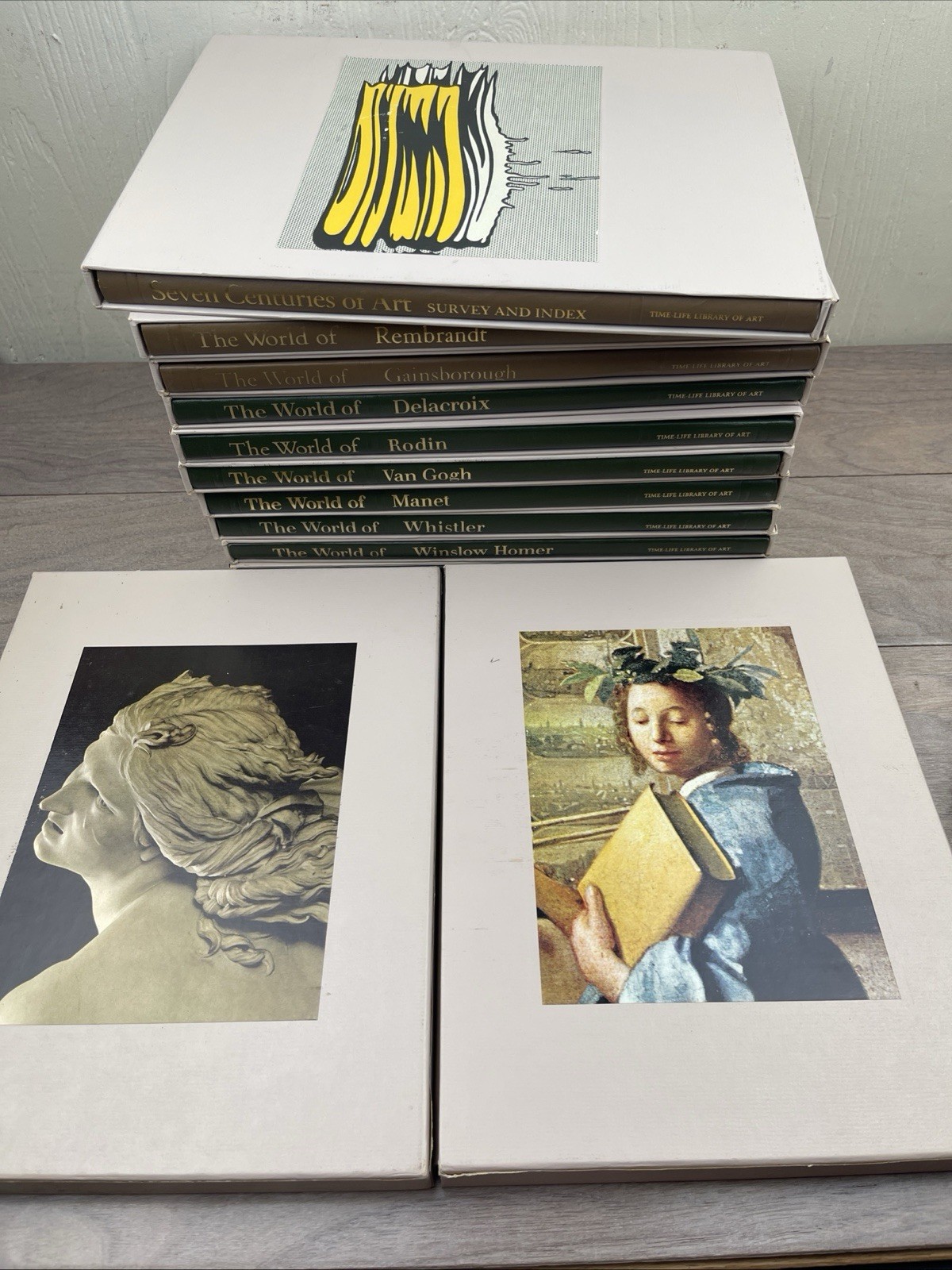 Time-Life Library of Art Lot Of 14 Volumes in Slipcases Picasso Rembrandt Manet