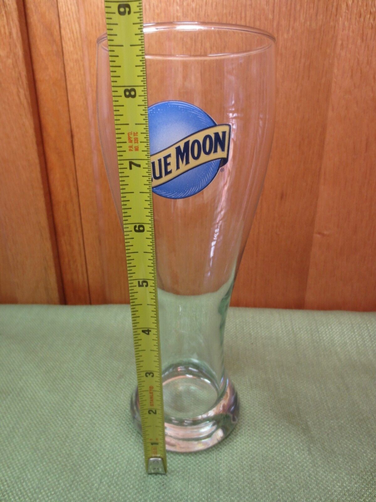 BLUE MOON PINT GLASS 16 OZ. 8 3/4″ TALL