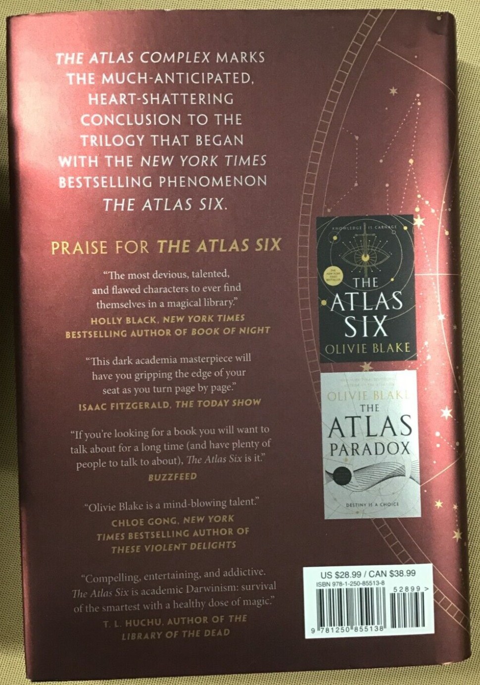 The Atlas Complex – by Olivie Blake (Hardcover) NEW 📖